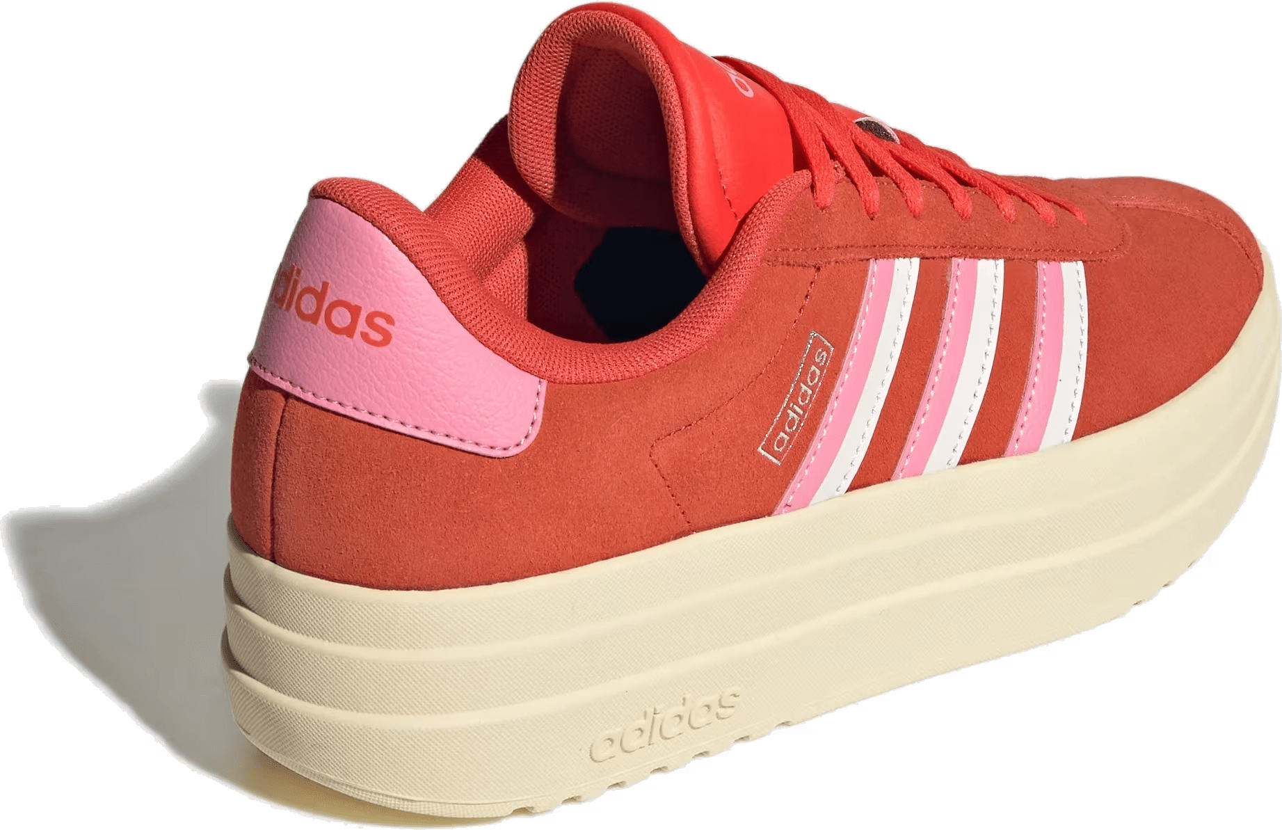 adidas VL Court Bold Bright Red Bliss Pink White (Women's)