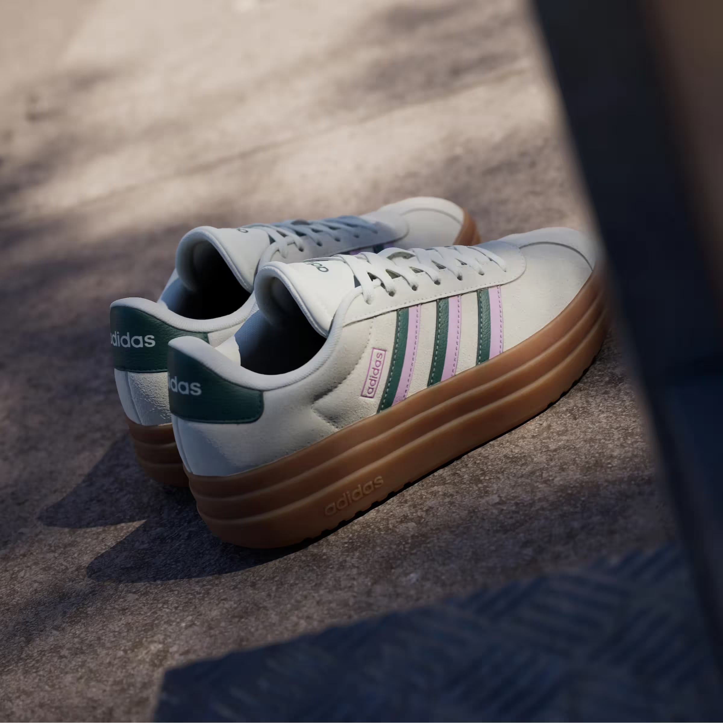 adidas VL Court Bold Off White Collegiate Green Bliss Lilac (Women's)