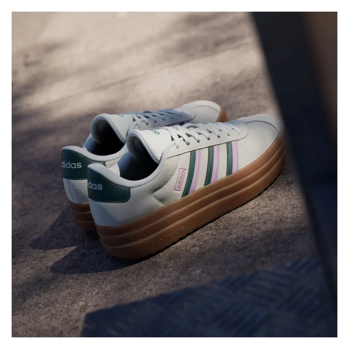 adidas VL Court Bold Off White Collegiate Green Bliss Lilac (Women's)