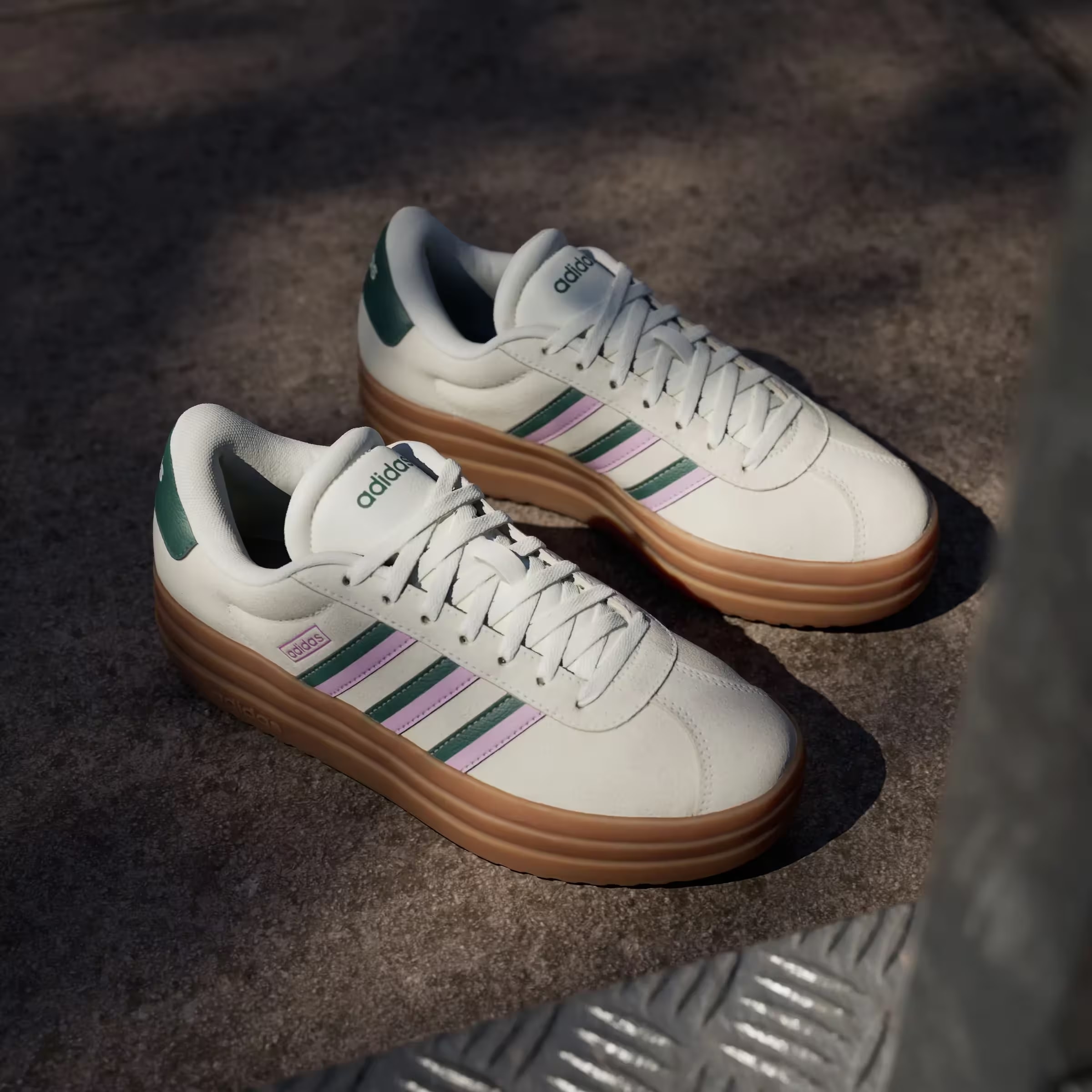 adidas VL Court Bold Off White Collegiate Green Bliss Lilac (Women's)
