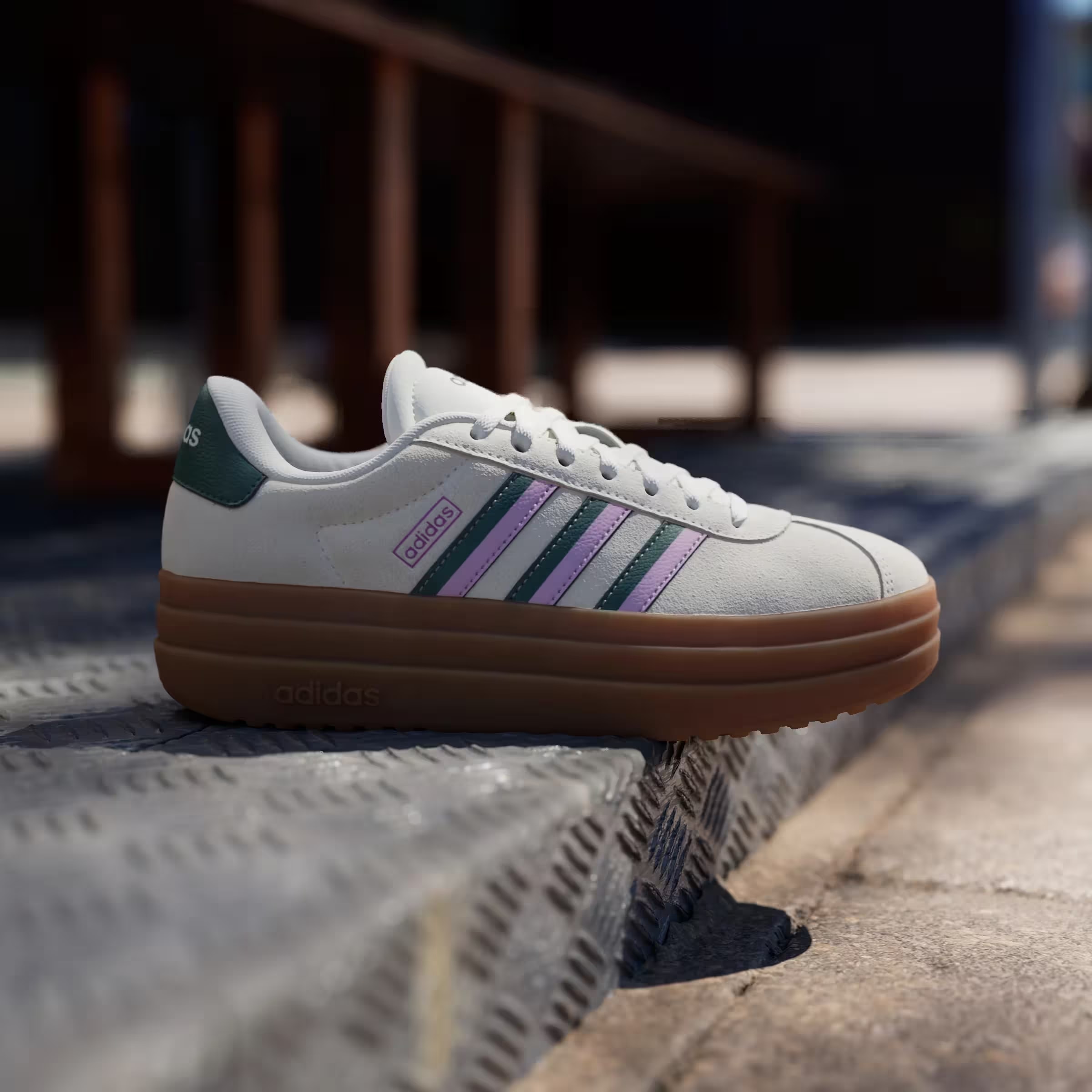 adidas VL Court Bold Off White Collegiate Green Bliss Lilac (Women's)