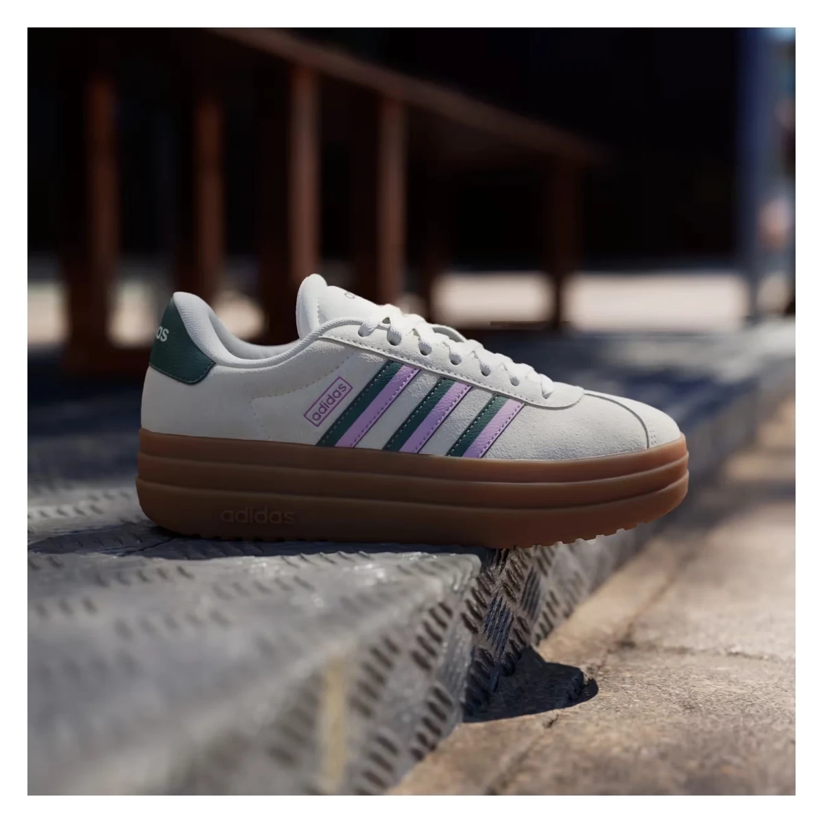 adidas VL Court Bold Off White Collegiate Green Bliss Lilac (Women's)