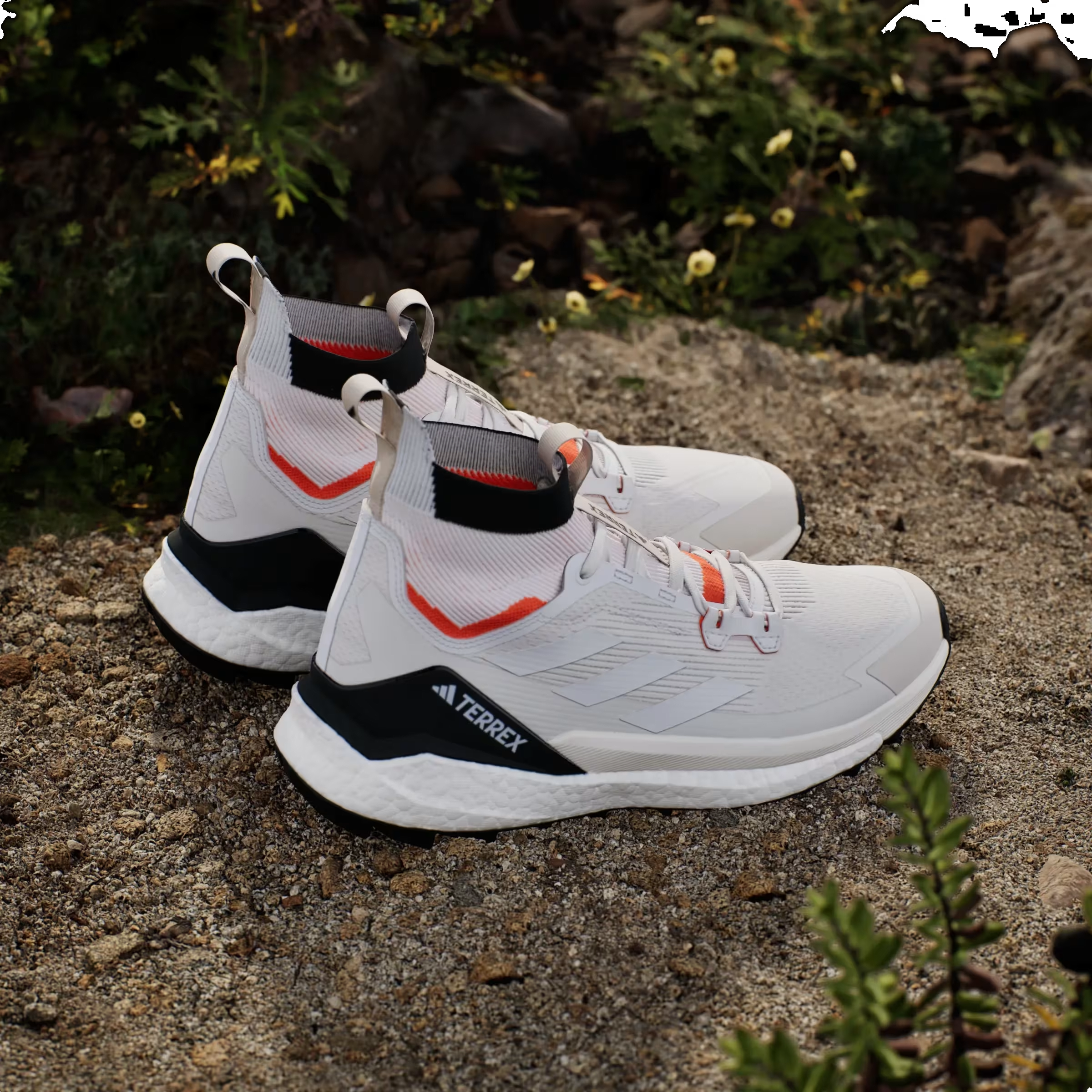 adidas Terrex Free Hiker 2.0 Crystal White Semi Impact Orange