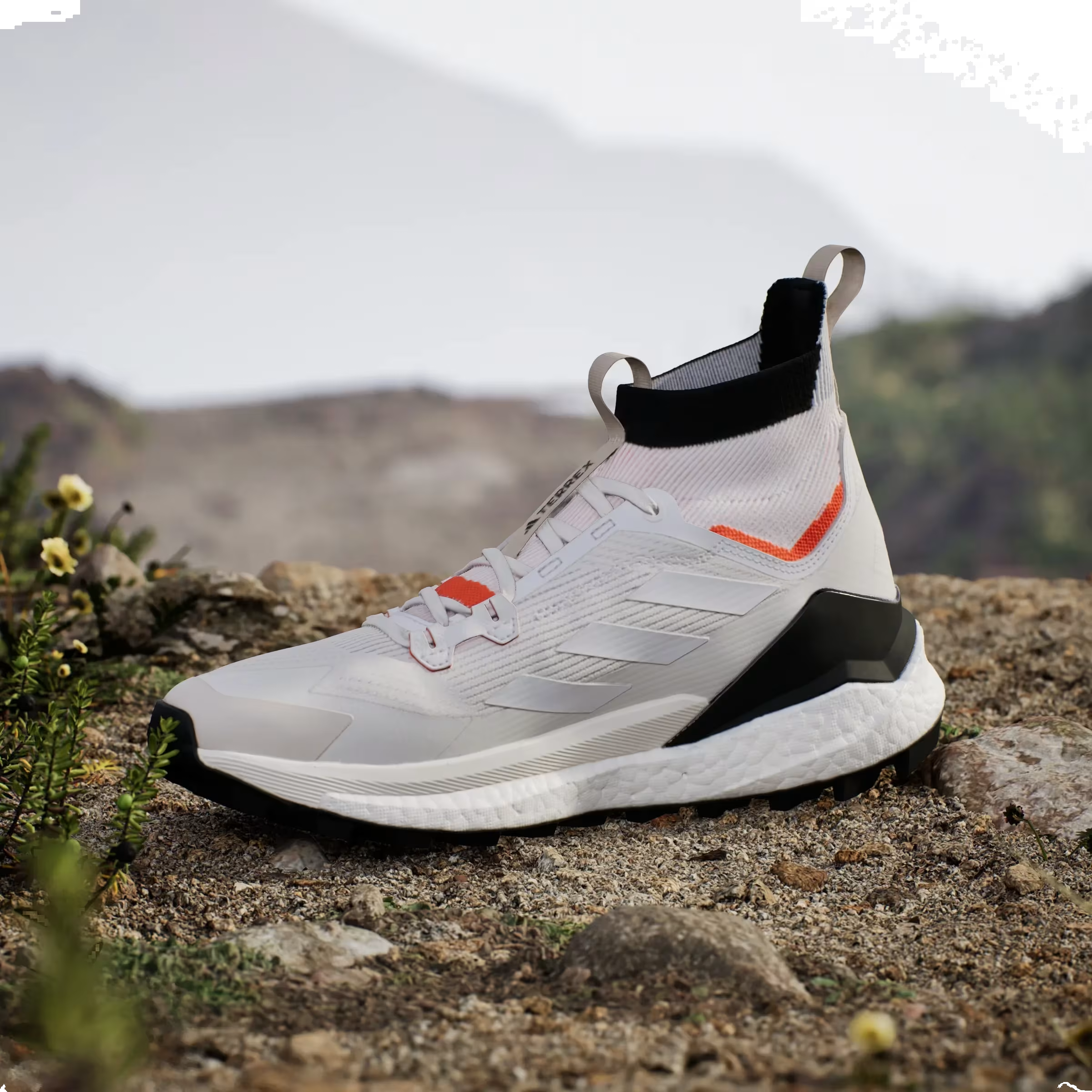 adidas Terrex Free Hiker 2.0 Crystal White Semi Impact Orange