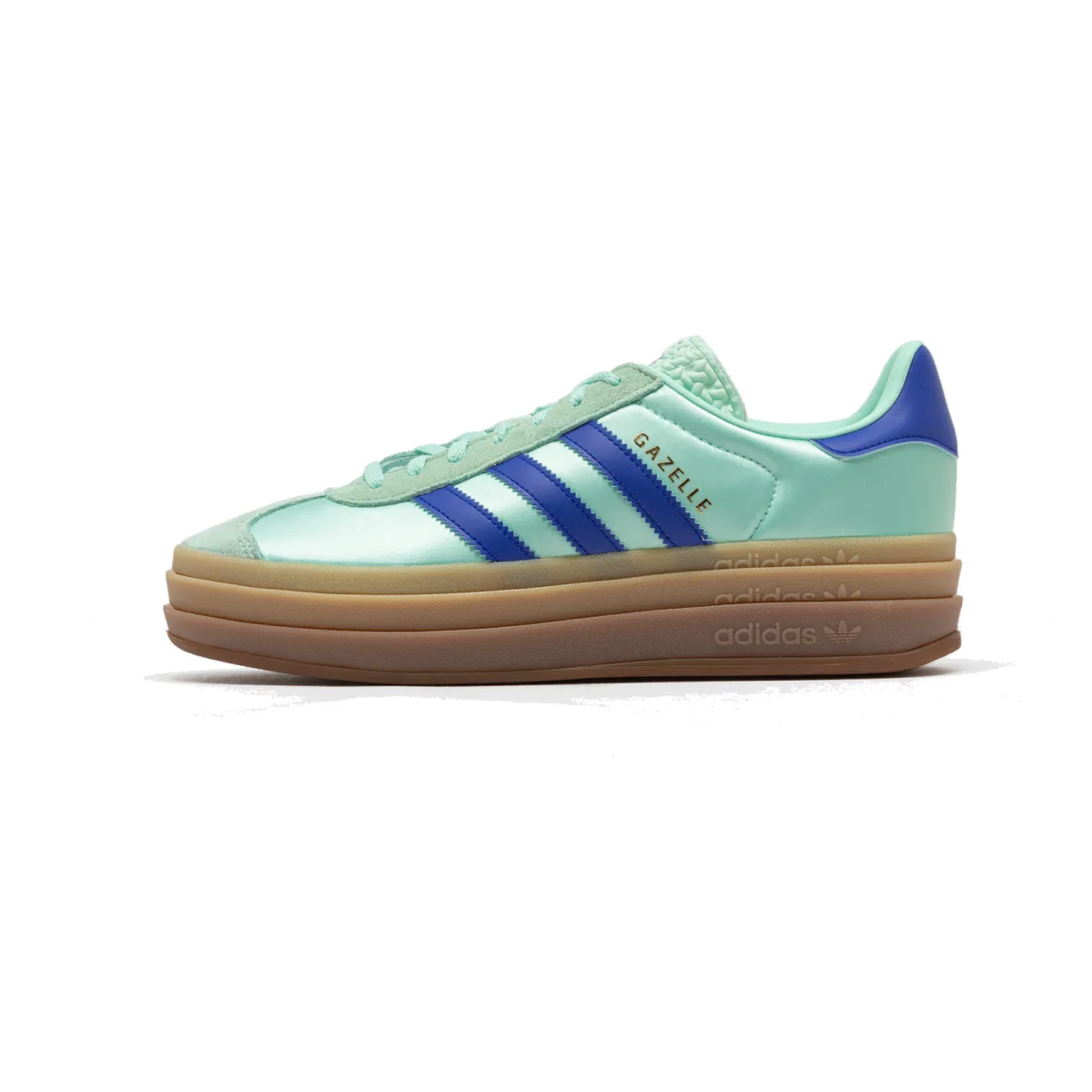 adidas Gazelle Bold Clear Mint Lucid Blue Gold Metallic (Women's)