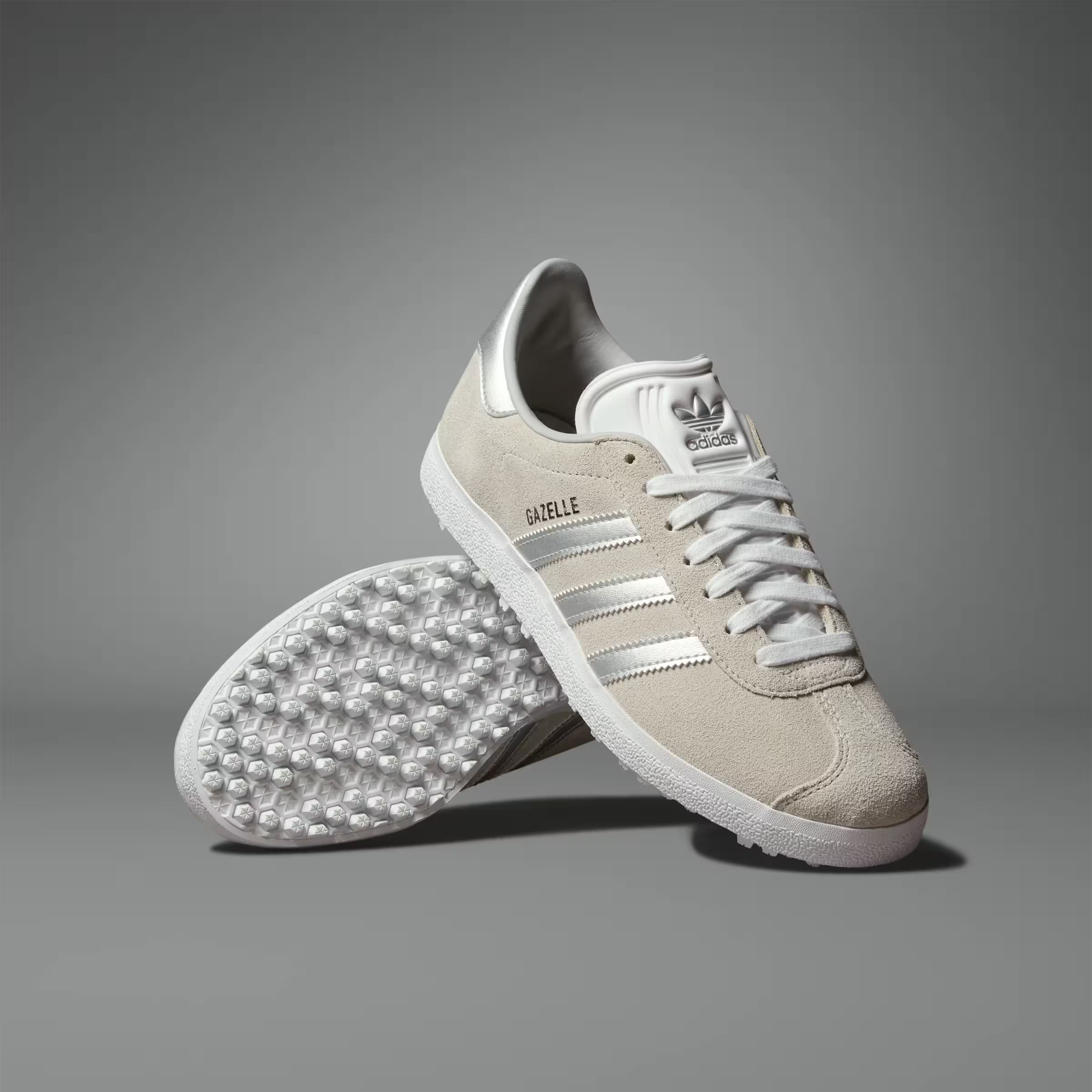 adidas Gazelle Spikeless Golf Crystal White Silver (Women's)