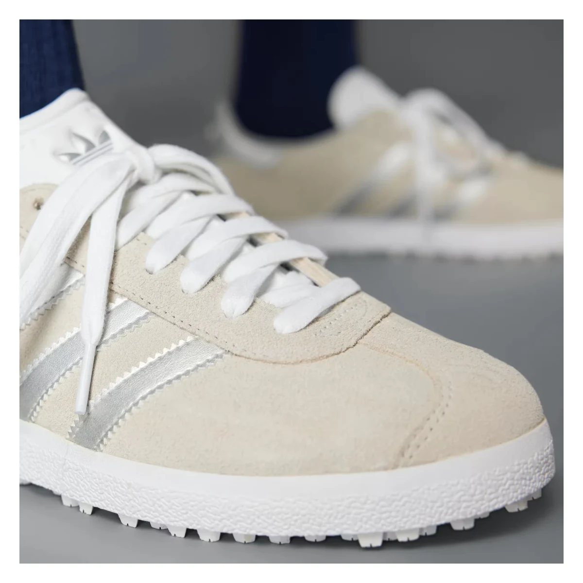 adidas Gazelle Spikeless Golf Crystal White Silver (Women's)