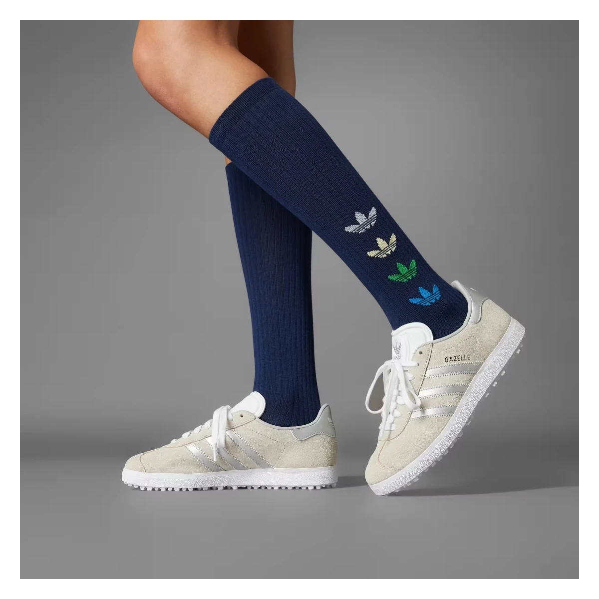 adidas Gazelle Spikeless Golf Crystal White Silver (Women's)
