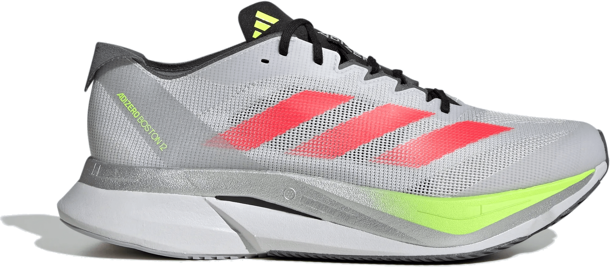 adidas Adizero Boston 12 Dash Grey Lucid Red Lucid Lemon