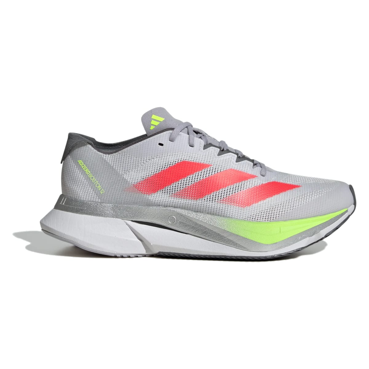 adidas Adizero Boston 12 Dash Grey Lucid Red Lucid Lemon (Women's)