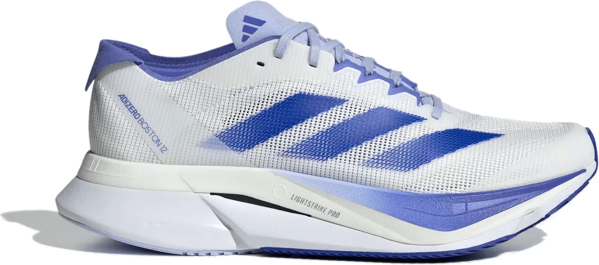 adidas Adizero Boston 12 Cloud White Lucid Blue Cobalt Blue (Women's)