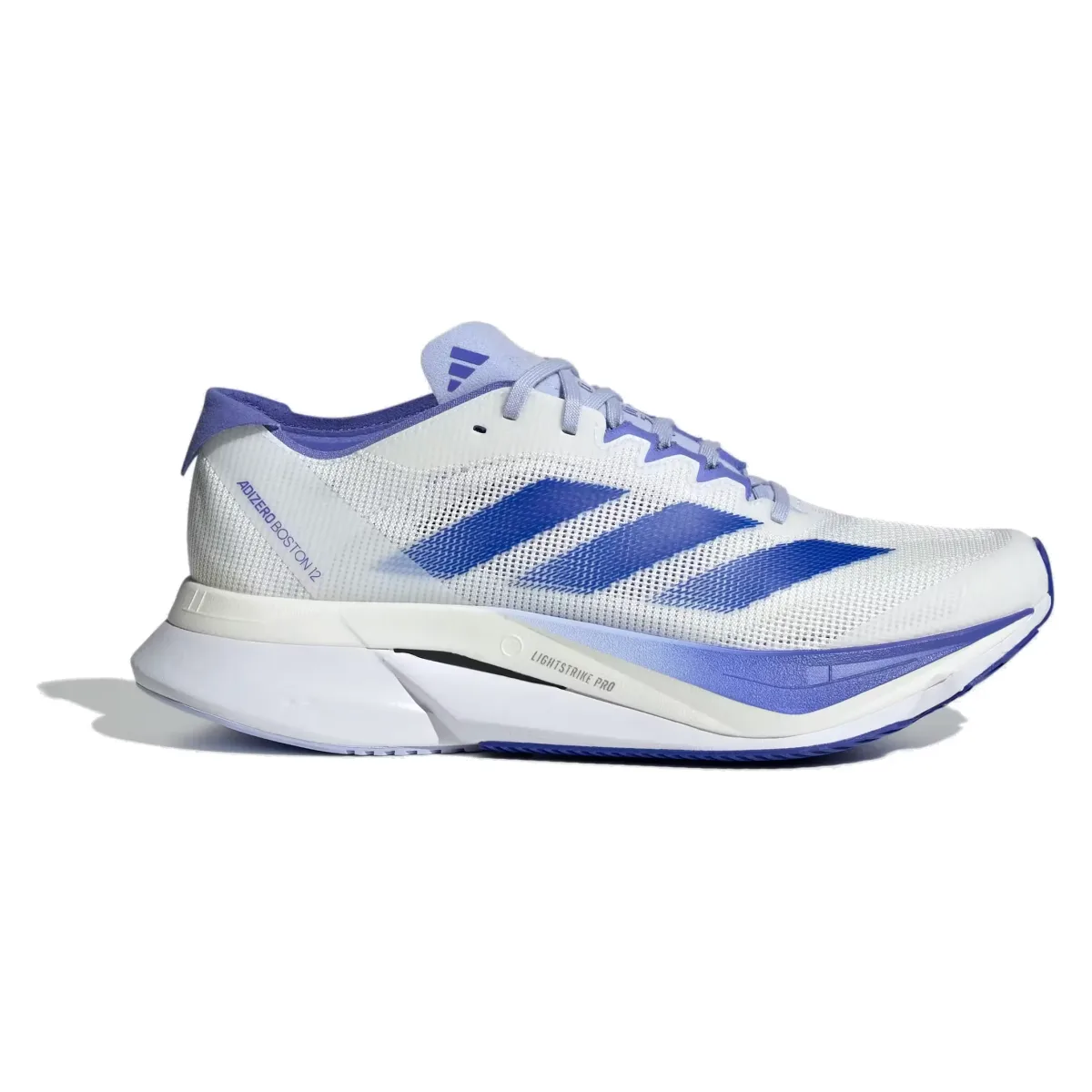 adidas Adizero Boston 12 Cloud White Lucid Blue Cobalt Blue (Women's)
