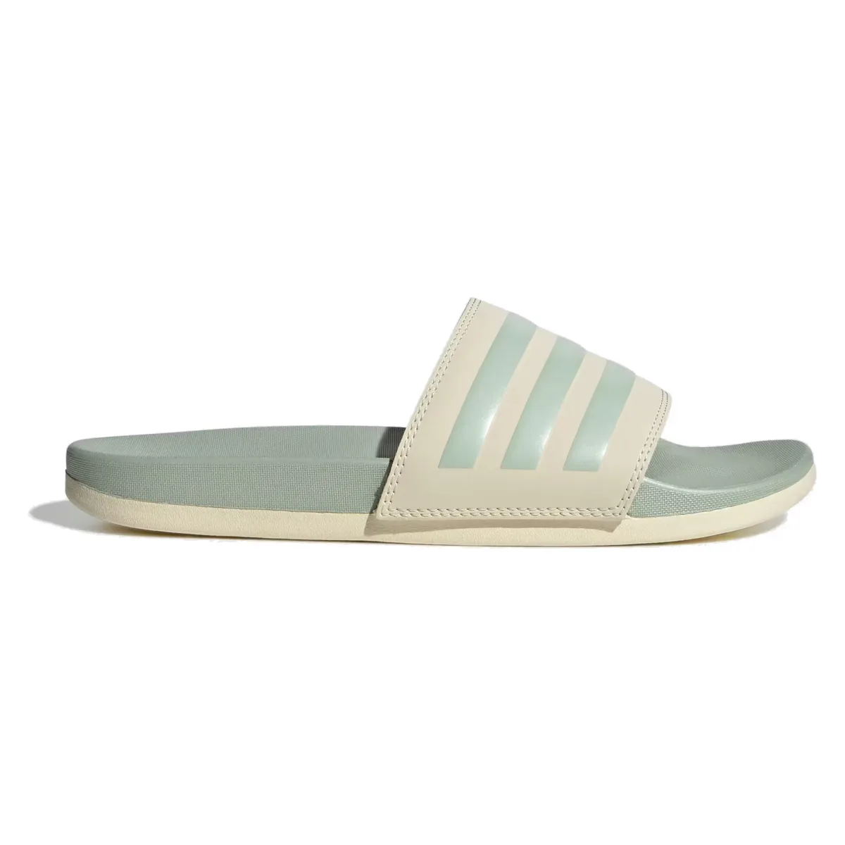 adidas Adilette Comfort Slides Wonder White Linen Green Met. (Women's)
