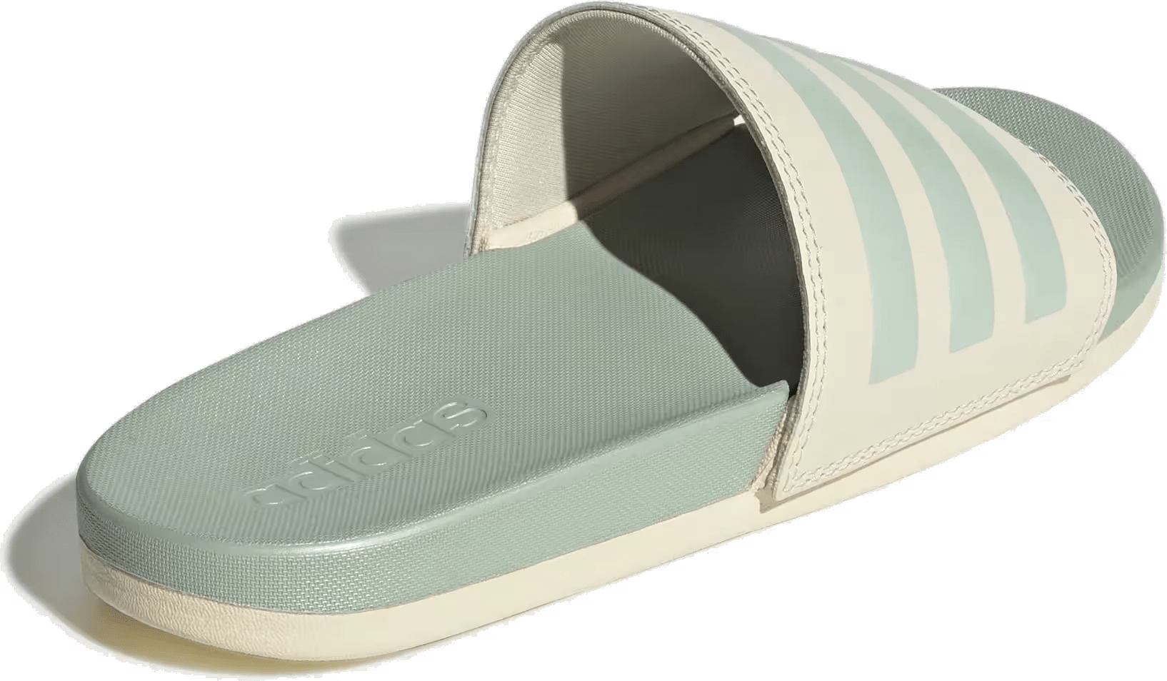 adidas Adilette Comfort Slides Wonder White Linen Green Met. (Women's)