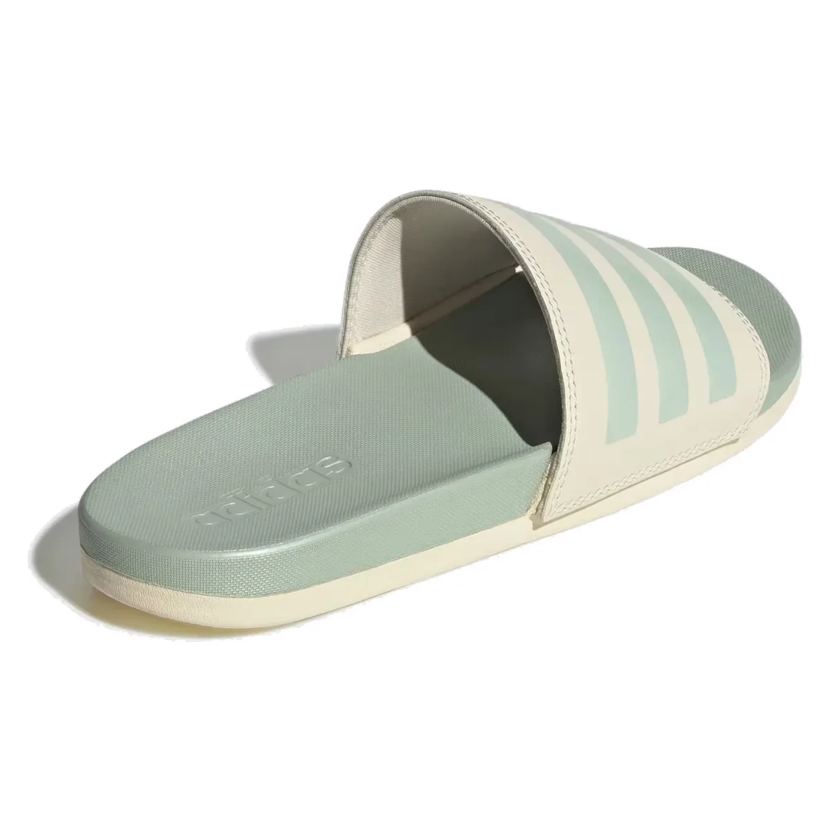 adidas Adilette Comfort Slides Wonder White Linen Green Met. (Women's)