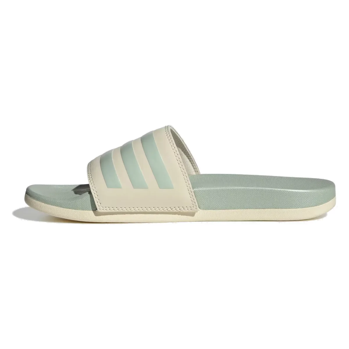adidas Adilette Comfort Slides Wonder White Linen Green Met. (Women's)