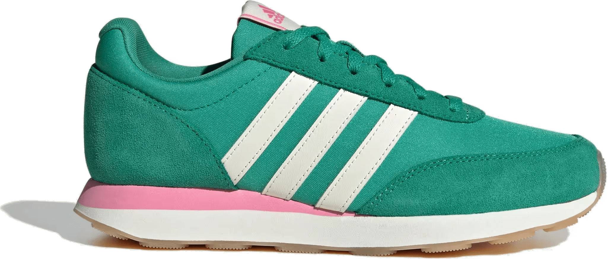 adidas Run 60s 3.0 Semi Court Green Off White Bliss Pink (Women's)