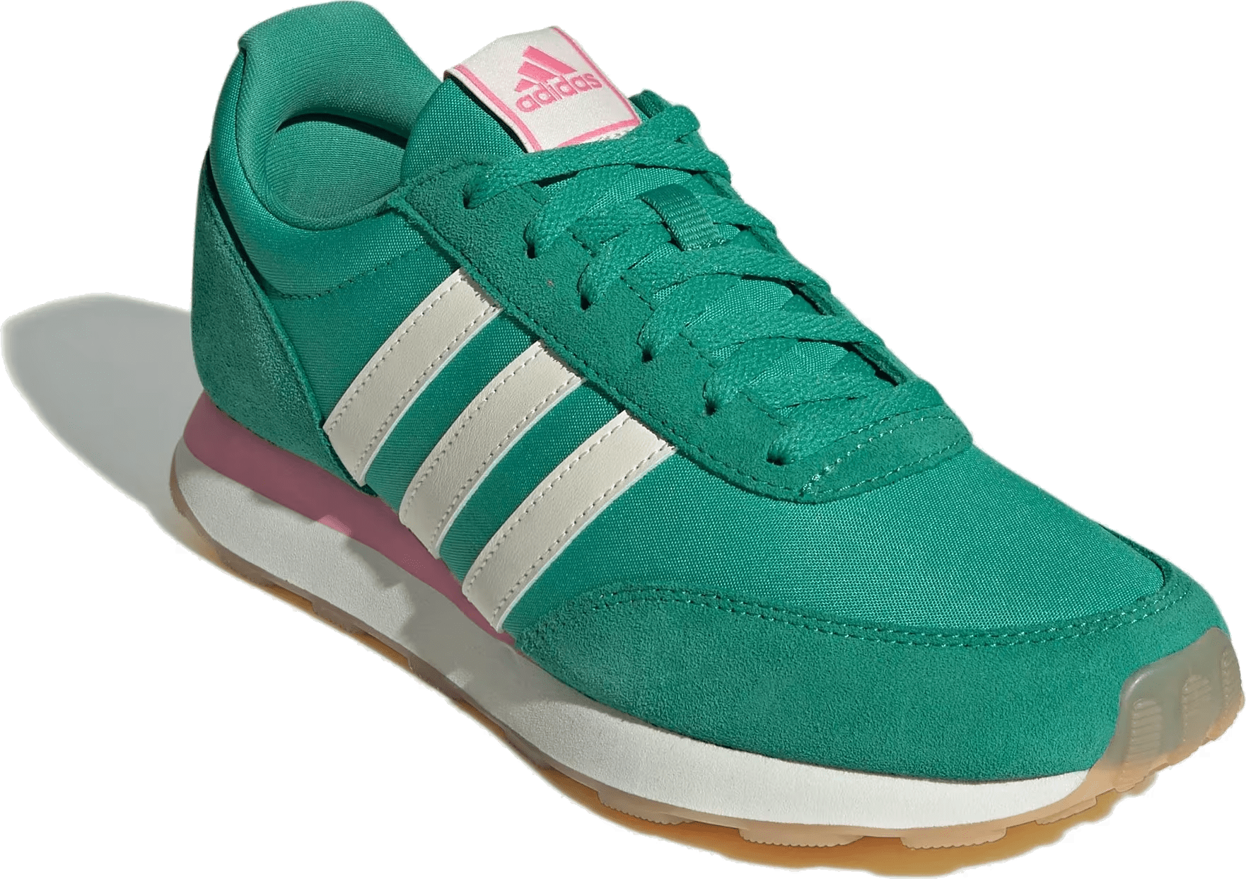 adidas Run 60s 3.0 Semi Court Green Off White Bliss Pink (Women's)