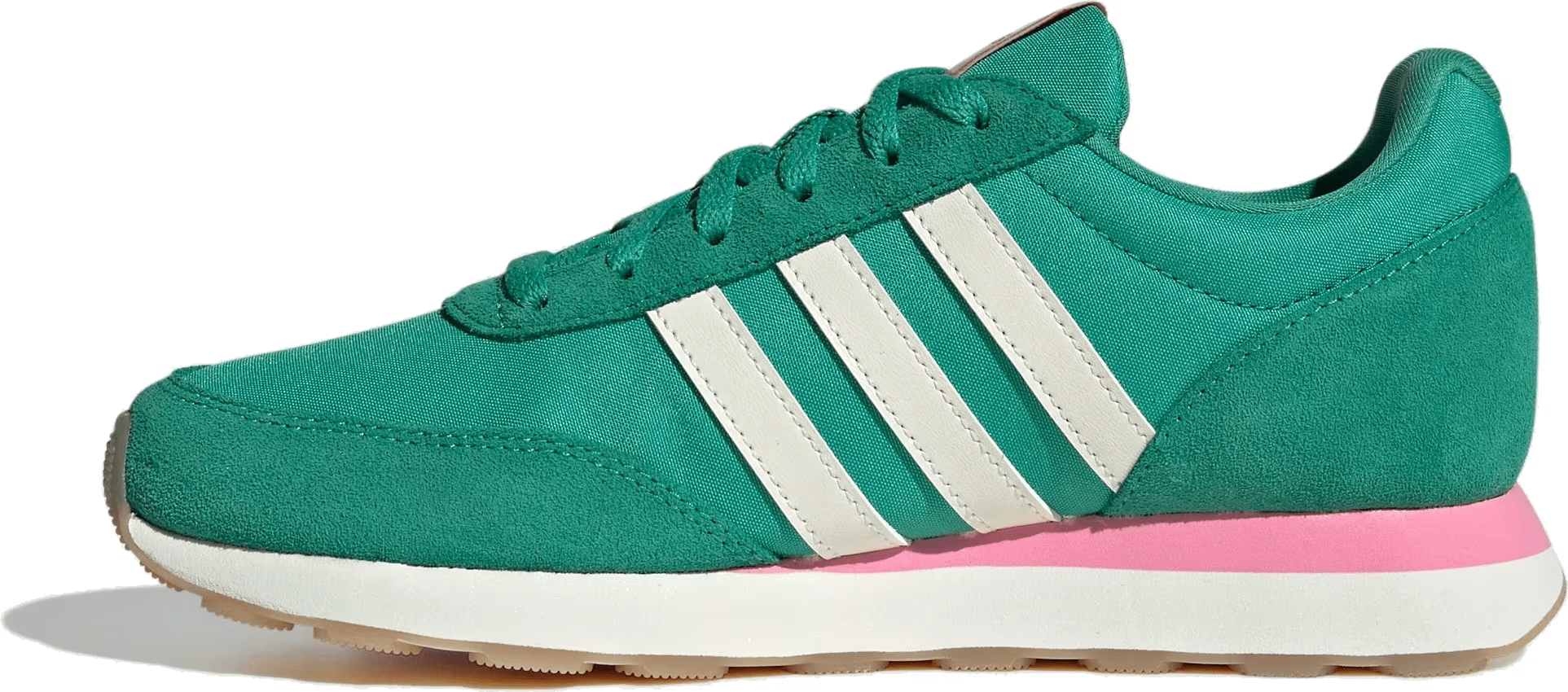 adidas Run 60s 3.0 Semi Court Green Off White Bliss Pink (Women's)
