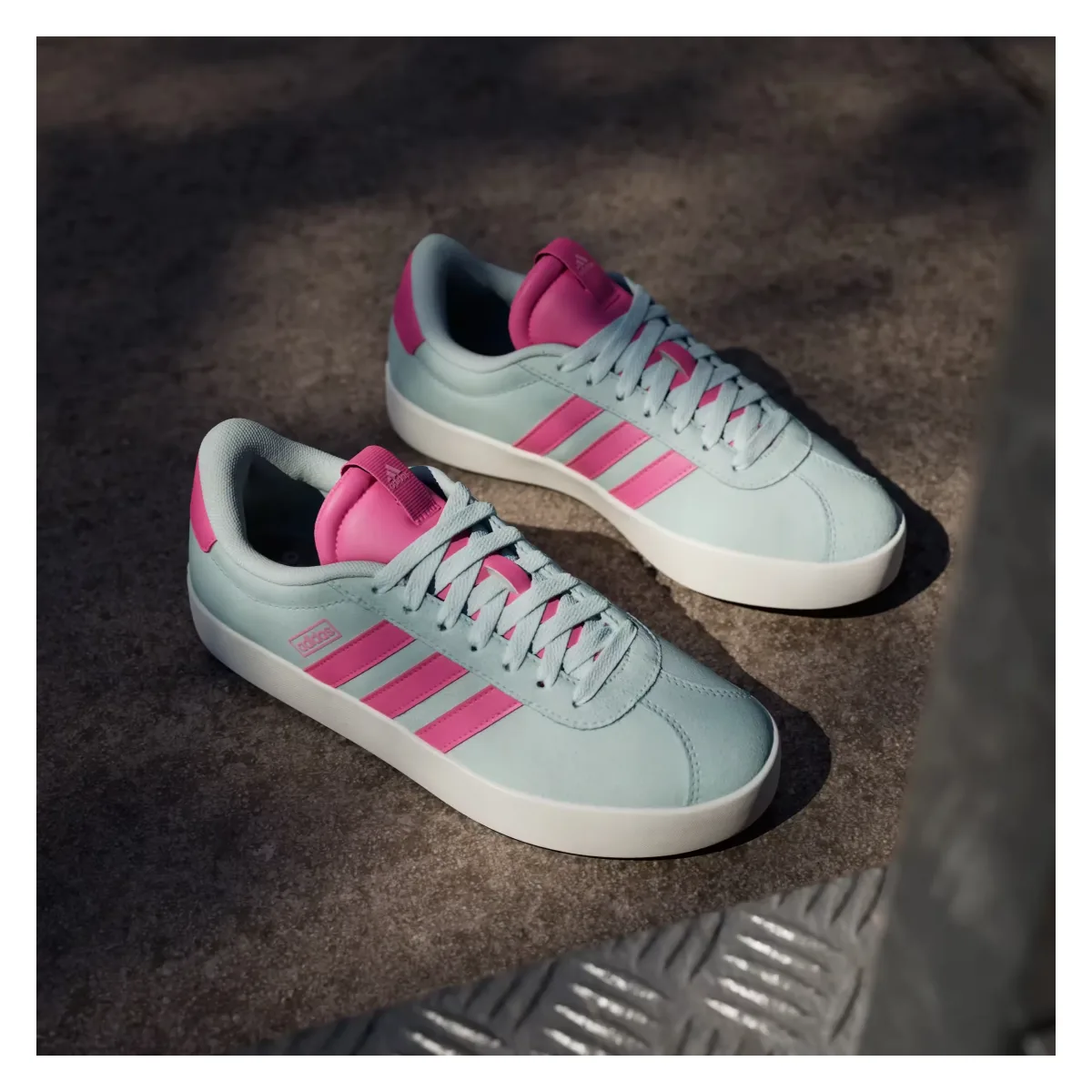 adidas VL Court 3.0 Halo Mint Pulse Magenta Bliss Pink (Women's)