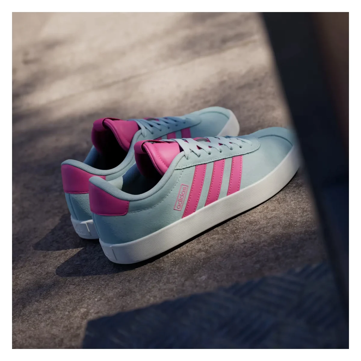 adidas VL Court 3.0 Halo Mint Pulse Magenta Bliss Pink (Women's)