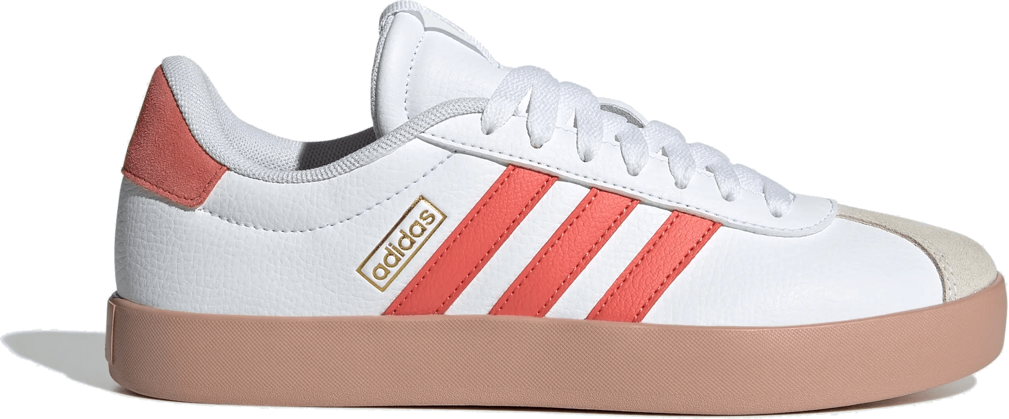 adidas VL Court 3.0 Cloud White Preloved Scarlet Gold Metallic (Women's)