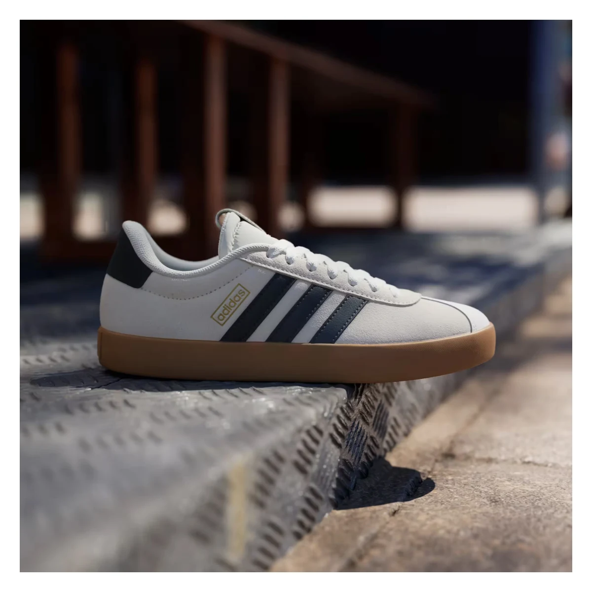 adidas VL Court 3.0 Off White Grey Six Gold Metallic (Women's)