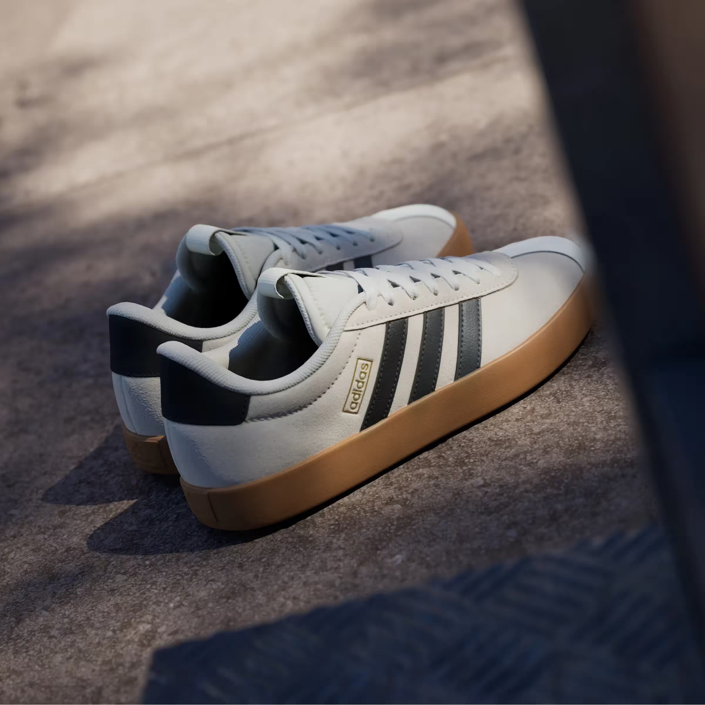 adidas VL Court 3.0 Off White Grey Six Gold Metallic (Women's)
