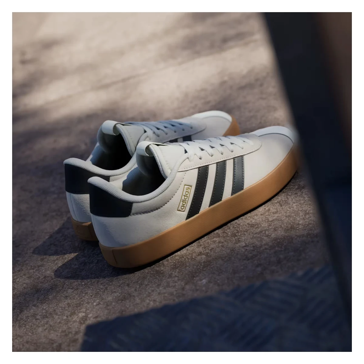 adidas VL Court 3.0 Off White Grey Six Gold Metallic (Women's)