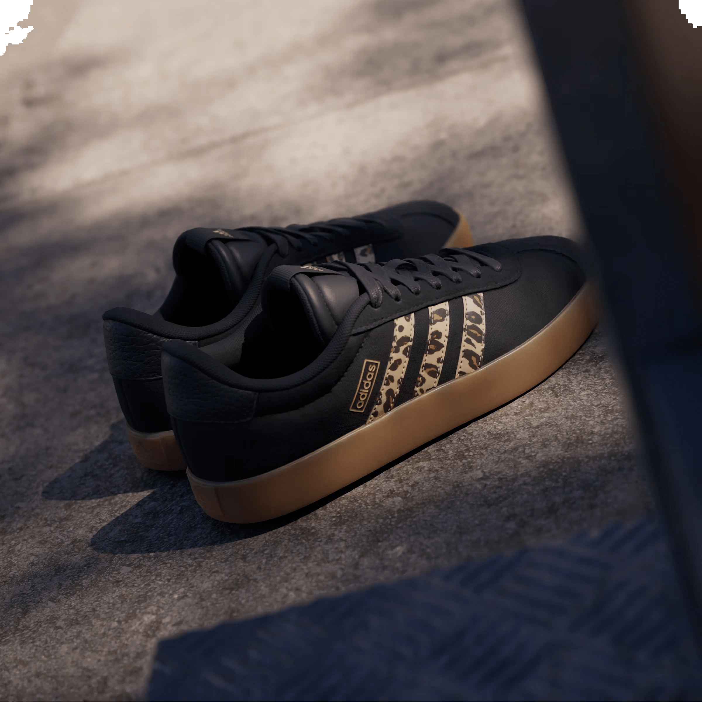adidas VL Court 3.0 Black Leopard (Women's)