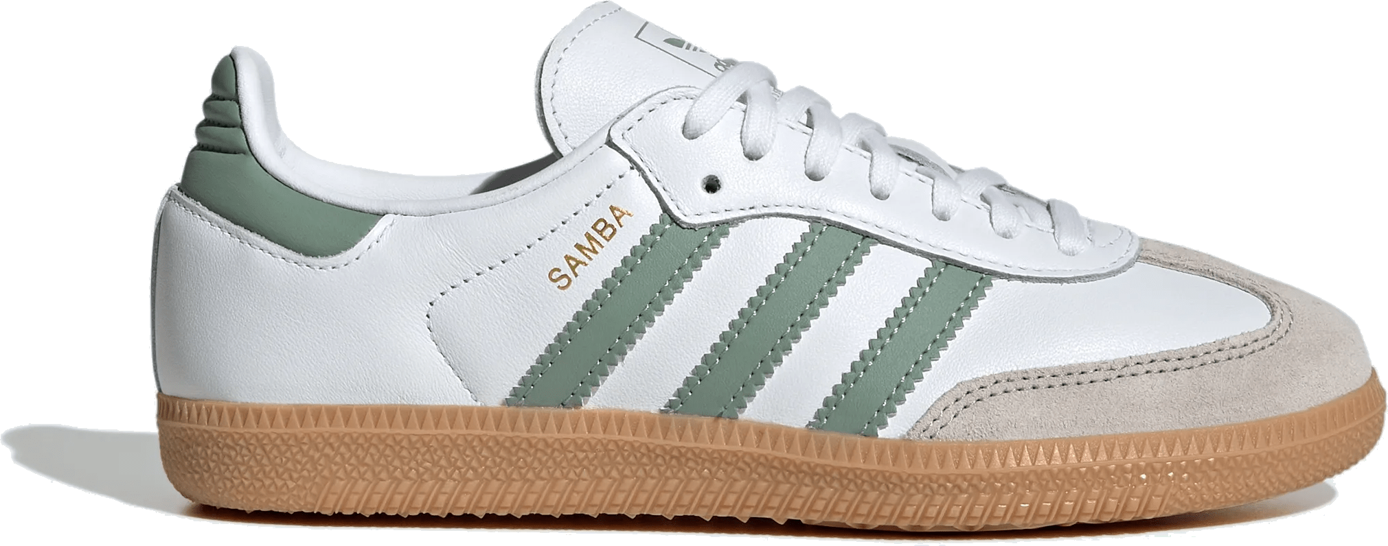 adidas Samba OG Cloud White Silver Green (GS)