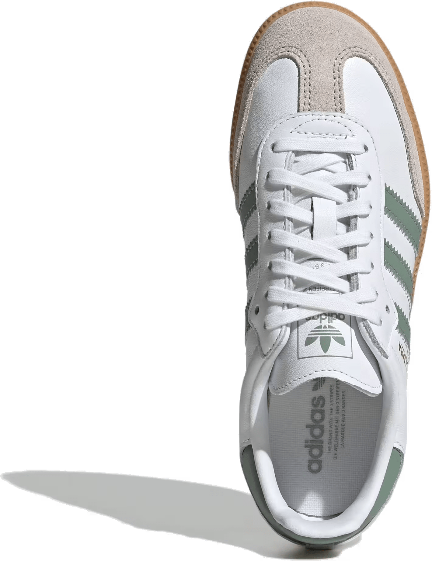 adidas Samba OG Cloud White Silver Green (GS)