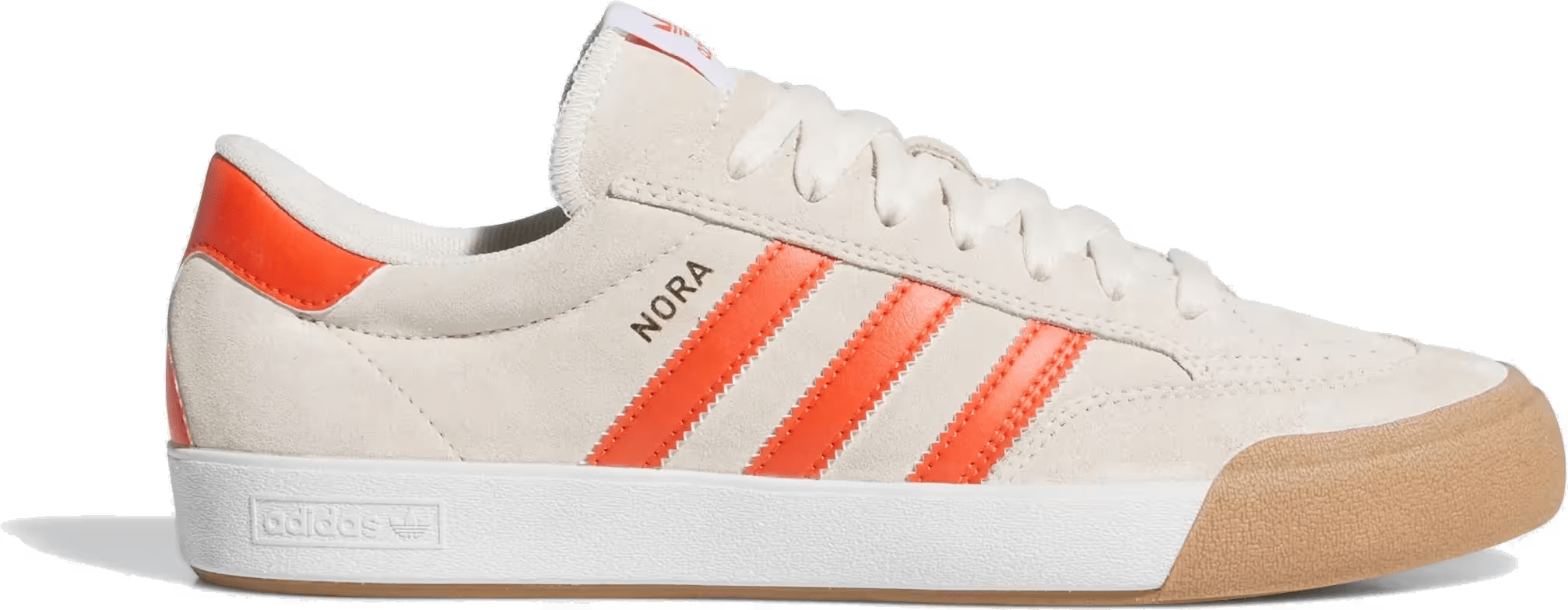 adidas Nora Wonder White Orange Gum