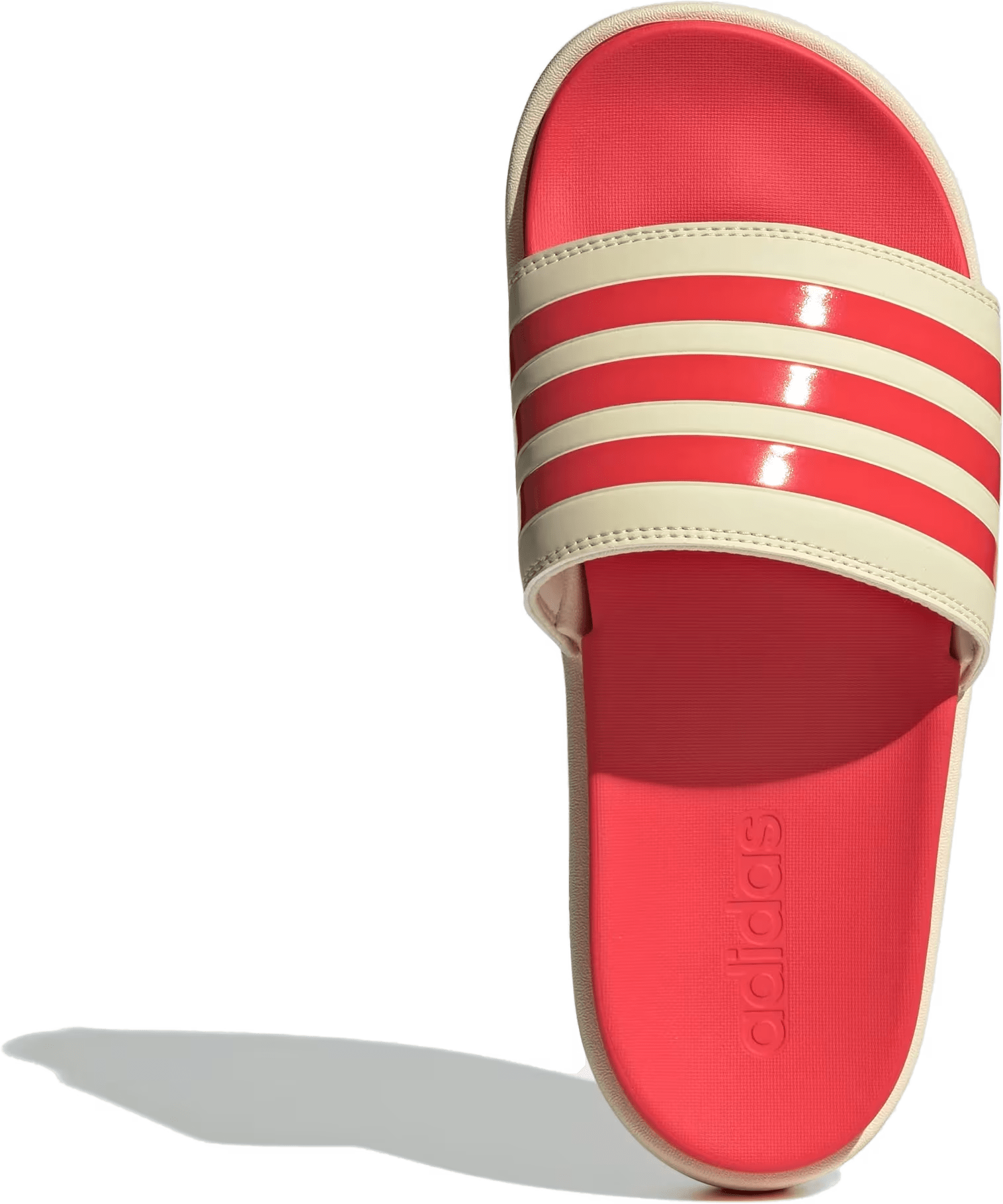 adidas Adilette Platform Slides Warm Vanilla Semi Lucid Red (Women's)