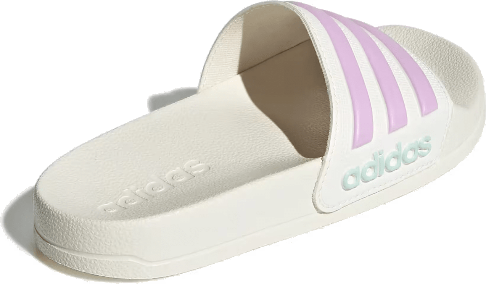 adidas Adilette Shower Slides Off White Bliss Lilac Halo Mint (GS)