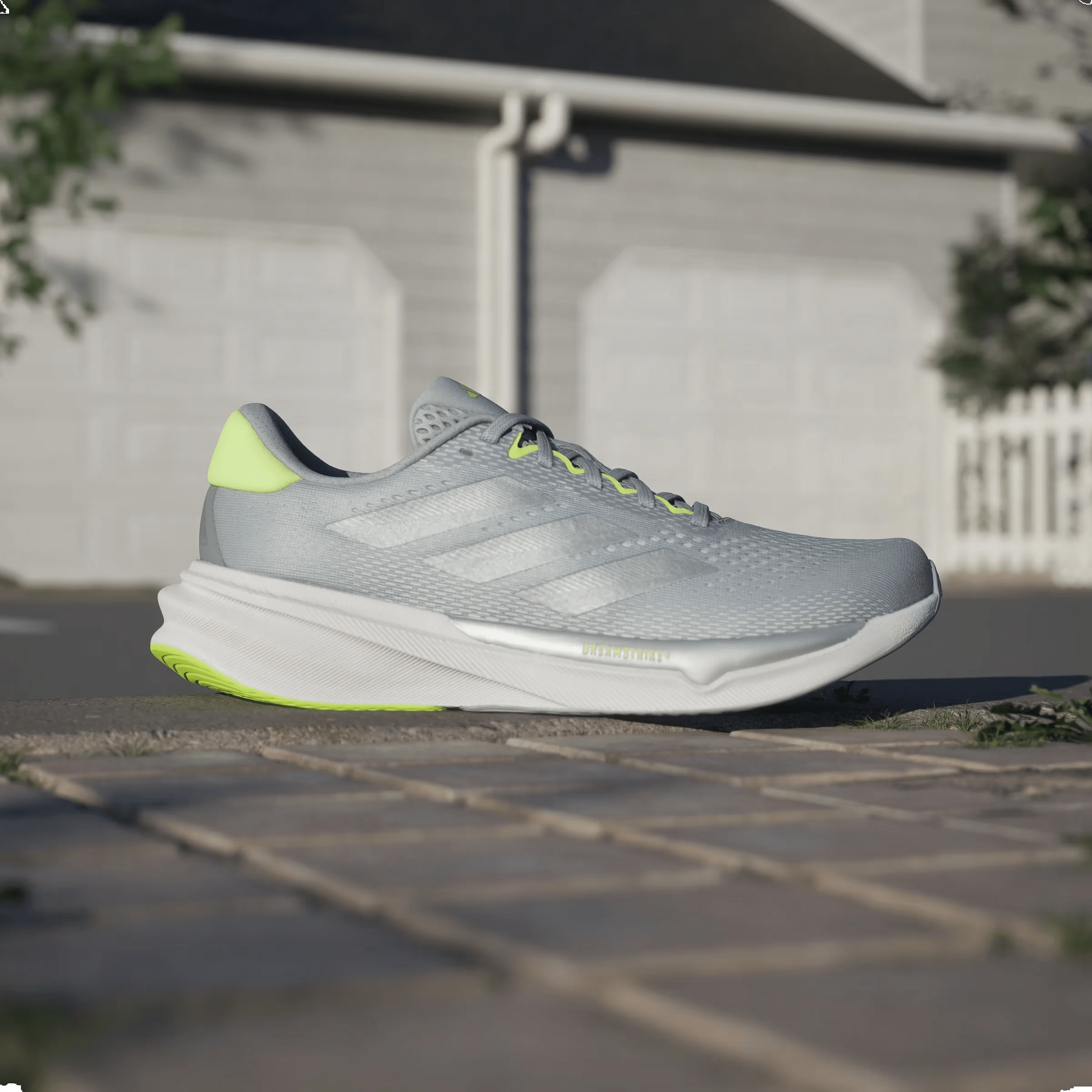 adidas Supernova Stride 2.0 Halo Silver Silver Metallic Lucid Lemon (Women's)