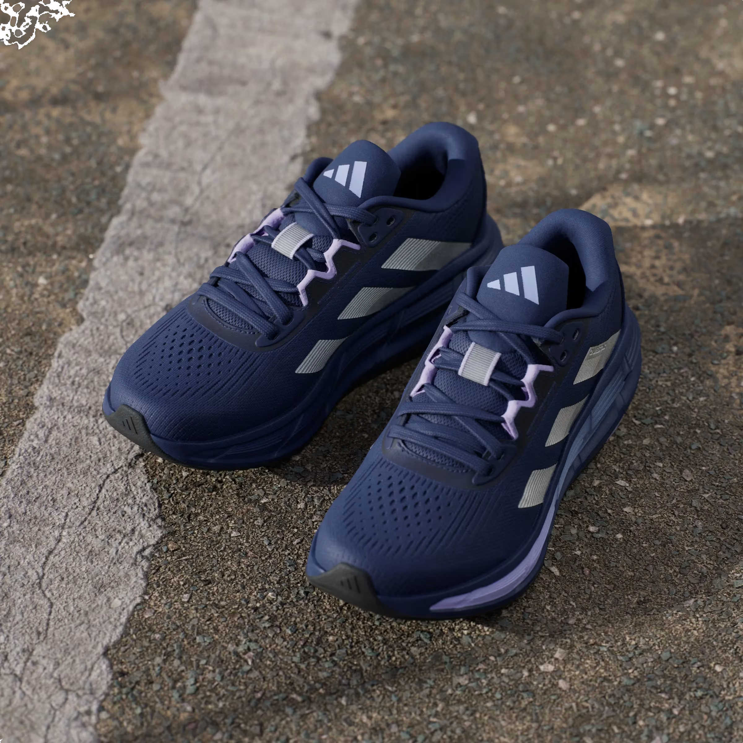 adidas Questar 3 Tech Indigo Silver Metallic Purple (Women's)