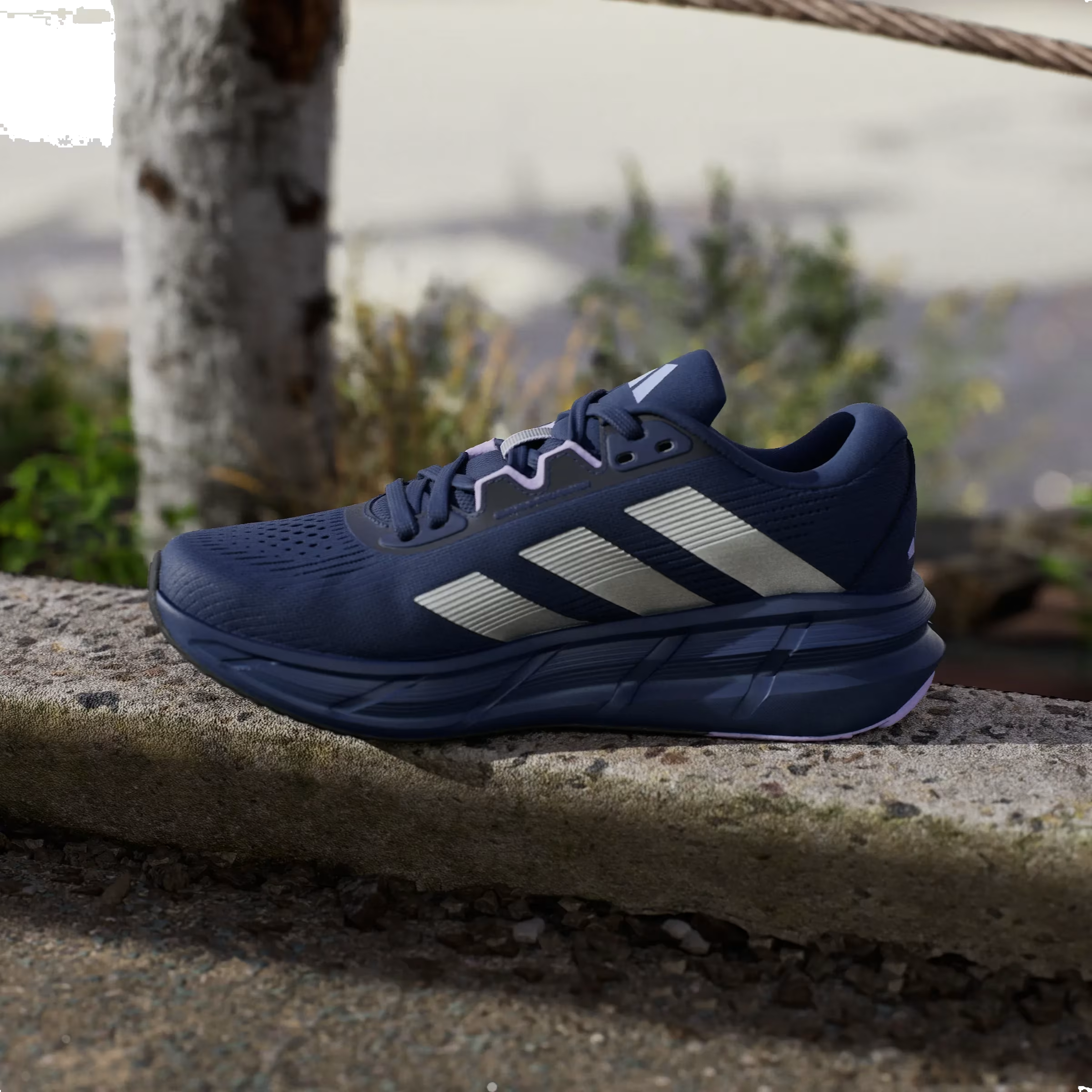 adidas Questar 3 Tech Indigo Silver Metallic Purple (Women's)