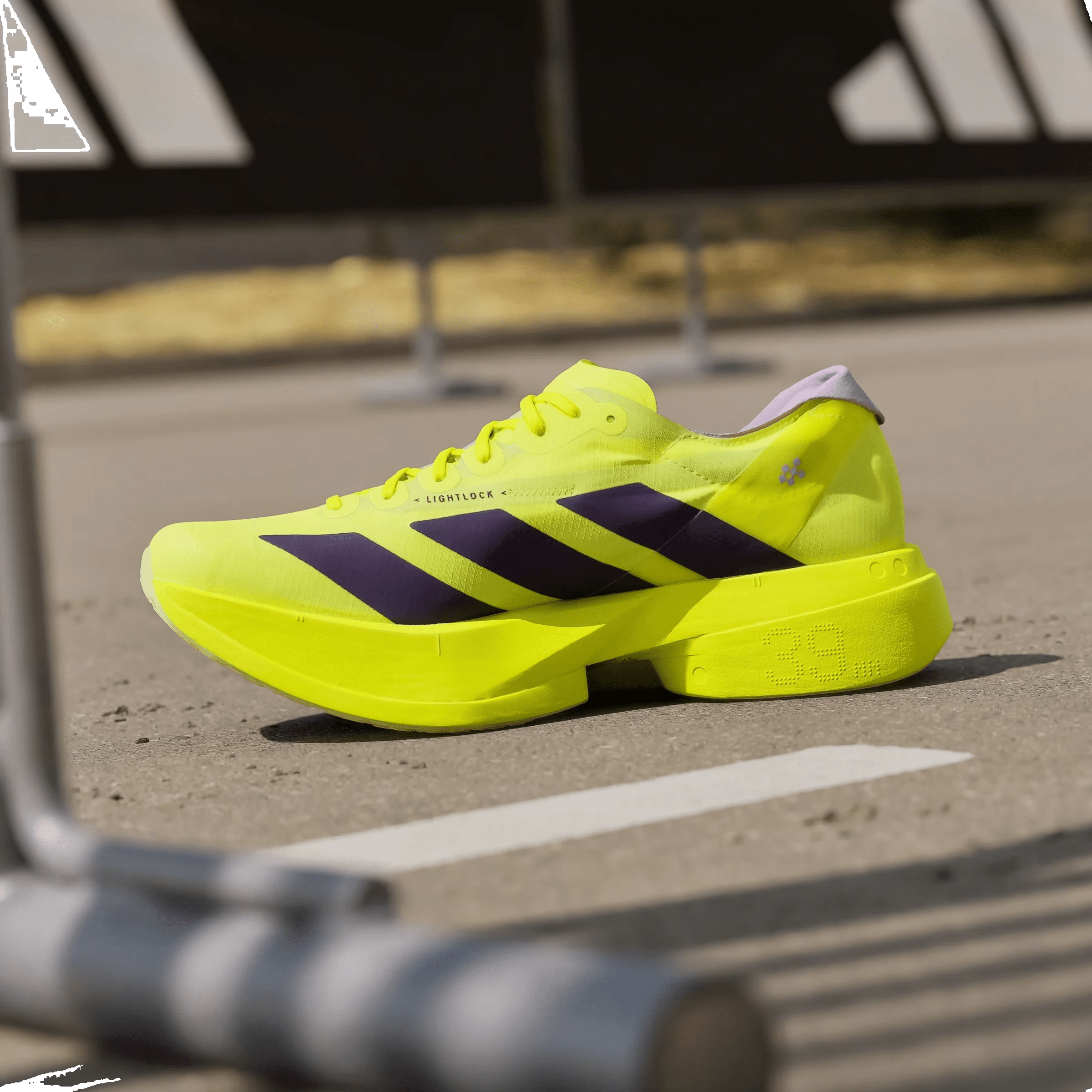 adidas Adizero Adios Pro 4 Solar Yellow Aurora Plum Powder Plum