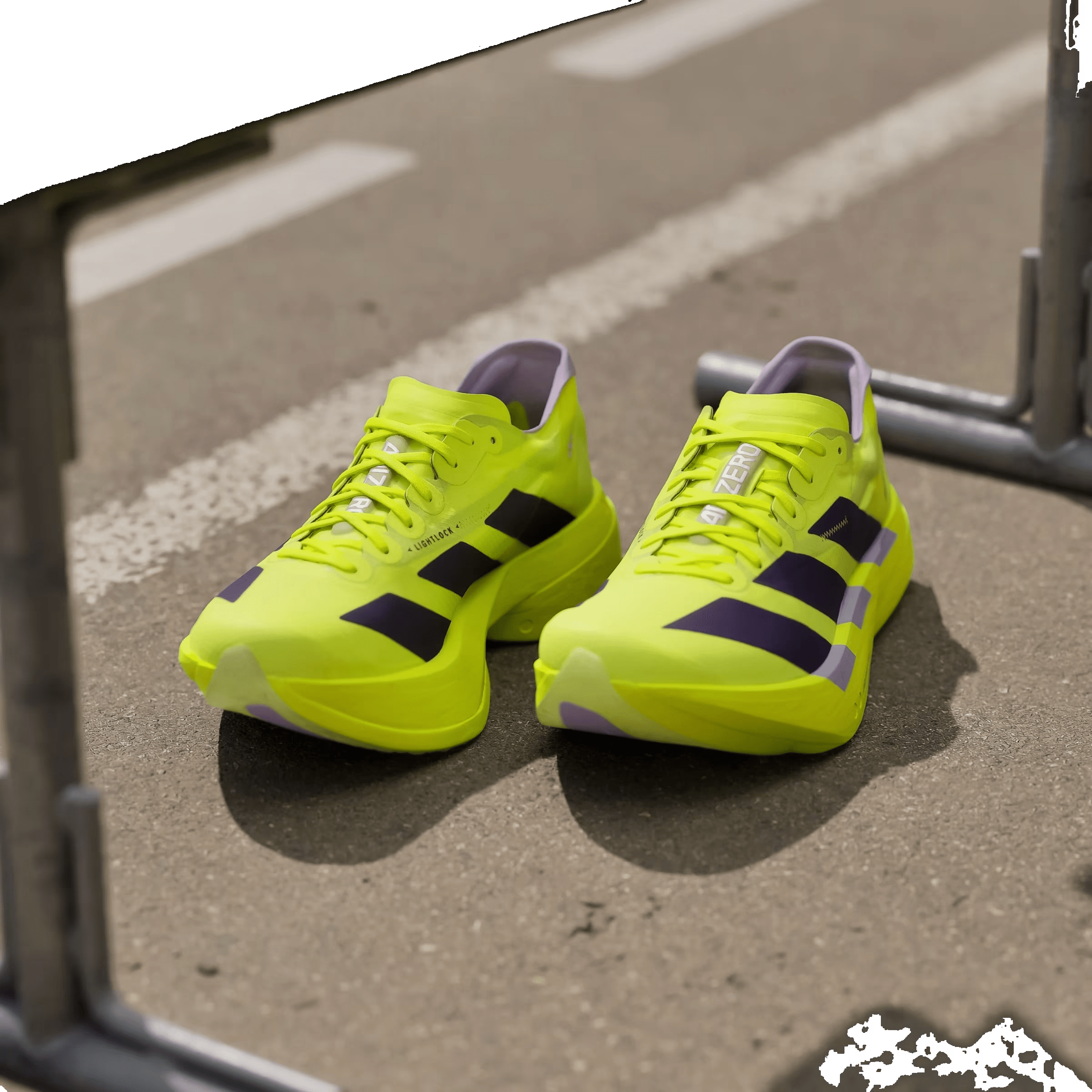 adidas Adizero Adios Pro 4 Solar Yellow Aurora Plum Powder Plum