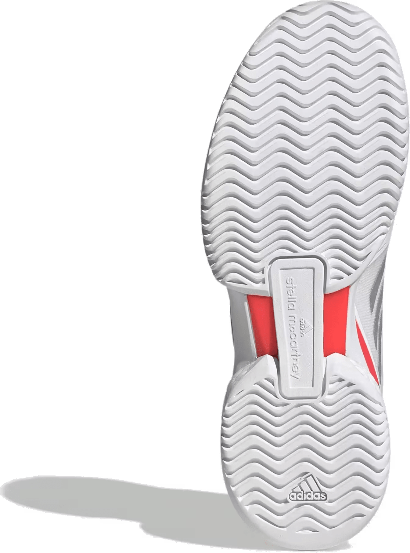 adidas Court by Stella McCartney Cloud White Silver Metallic Lucid Red (Women's)