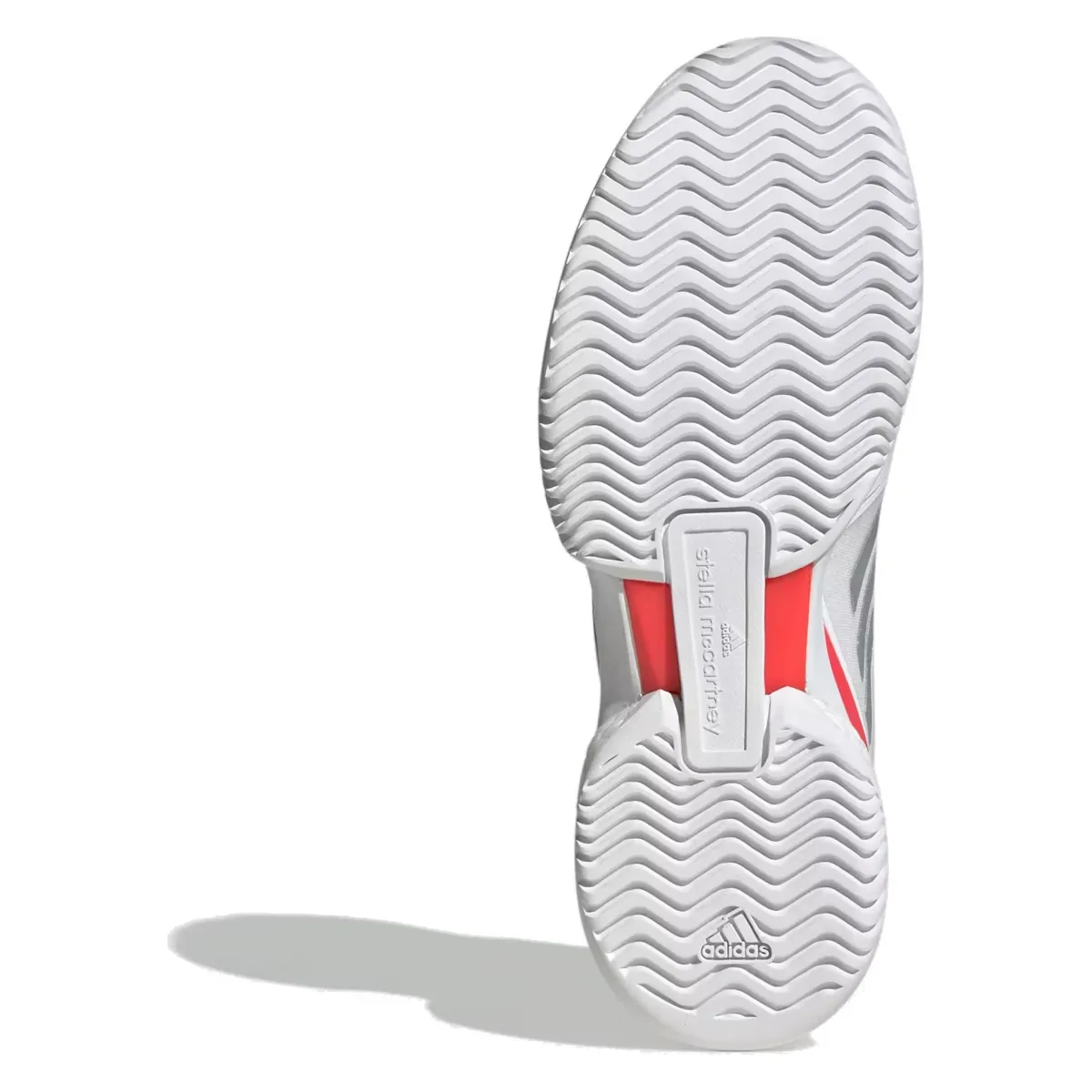 adidas Court by Stella McCartney Cloud White Silver Metallic Lucid Red (Women's)