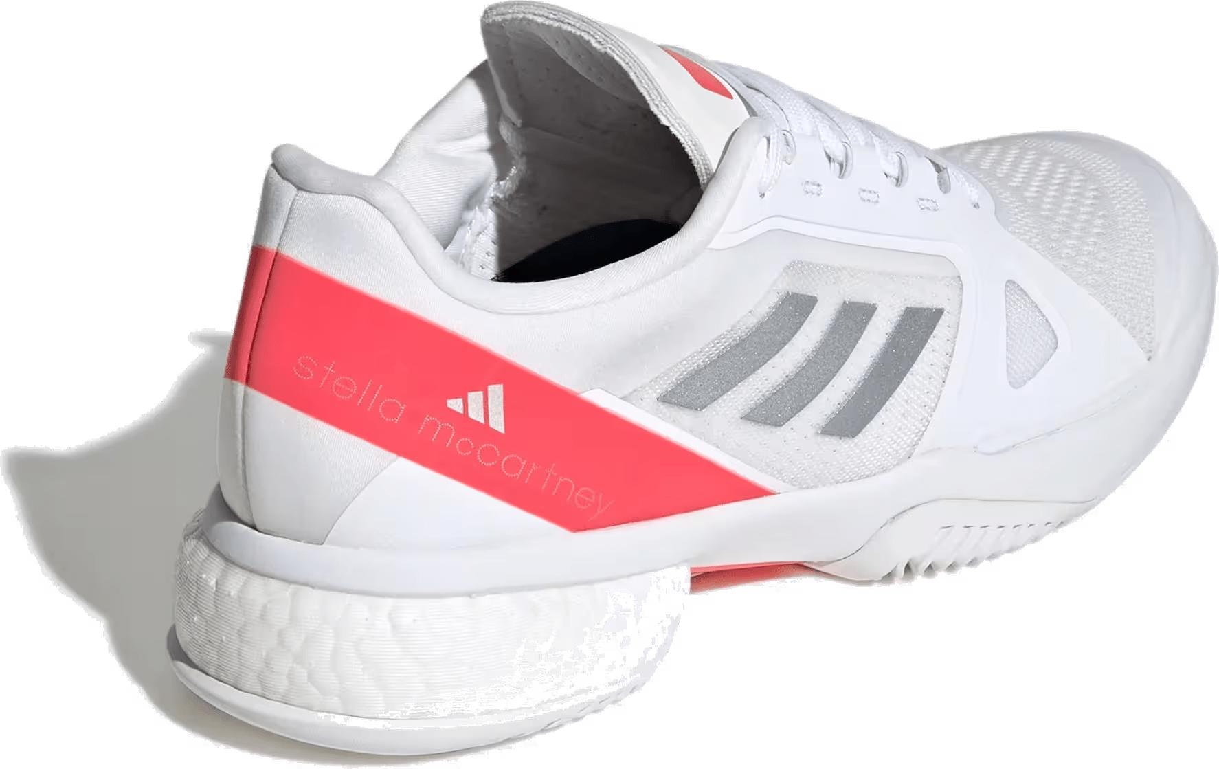 adidas Court by Stella McCartney Cloud White Silver Metallic Lucid Red (Women's)