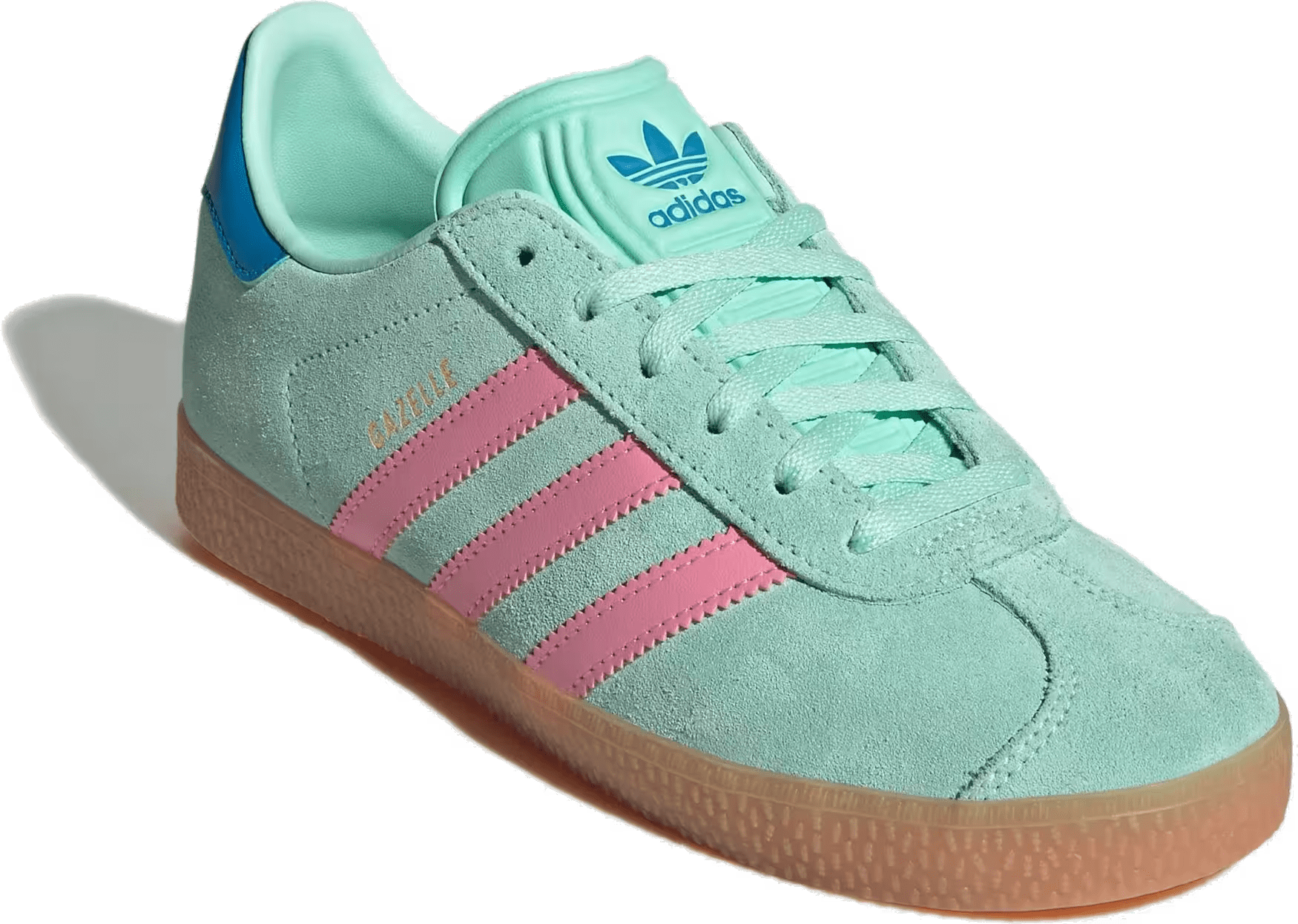 adidas Gazelle Clear Mint Bliss Pink Bright Blue (GS)