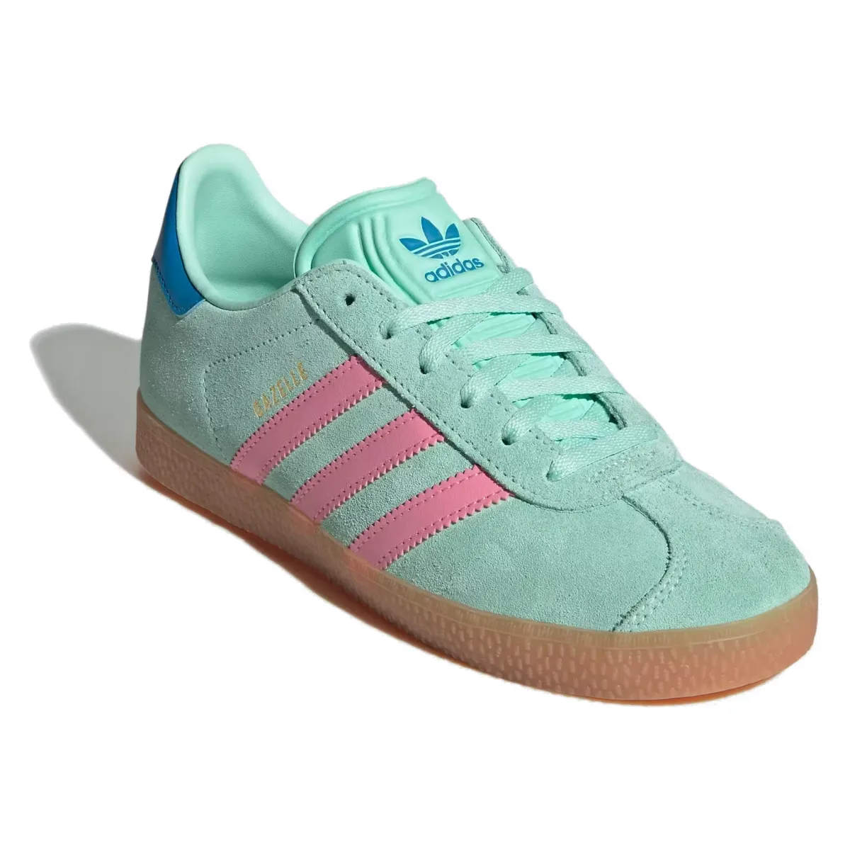 adidas Gazelle Clear Mint Bliss Pink Bright Blue (GS)