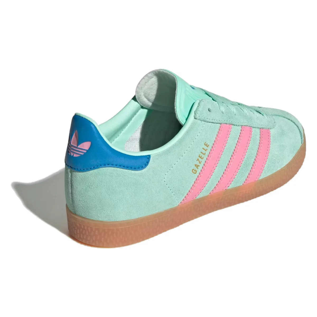 adidas Gazelle Clear Mint Bliss Pink Bright Blue (GS)