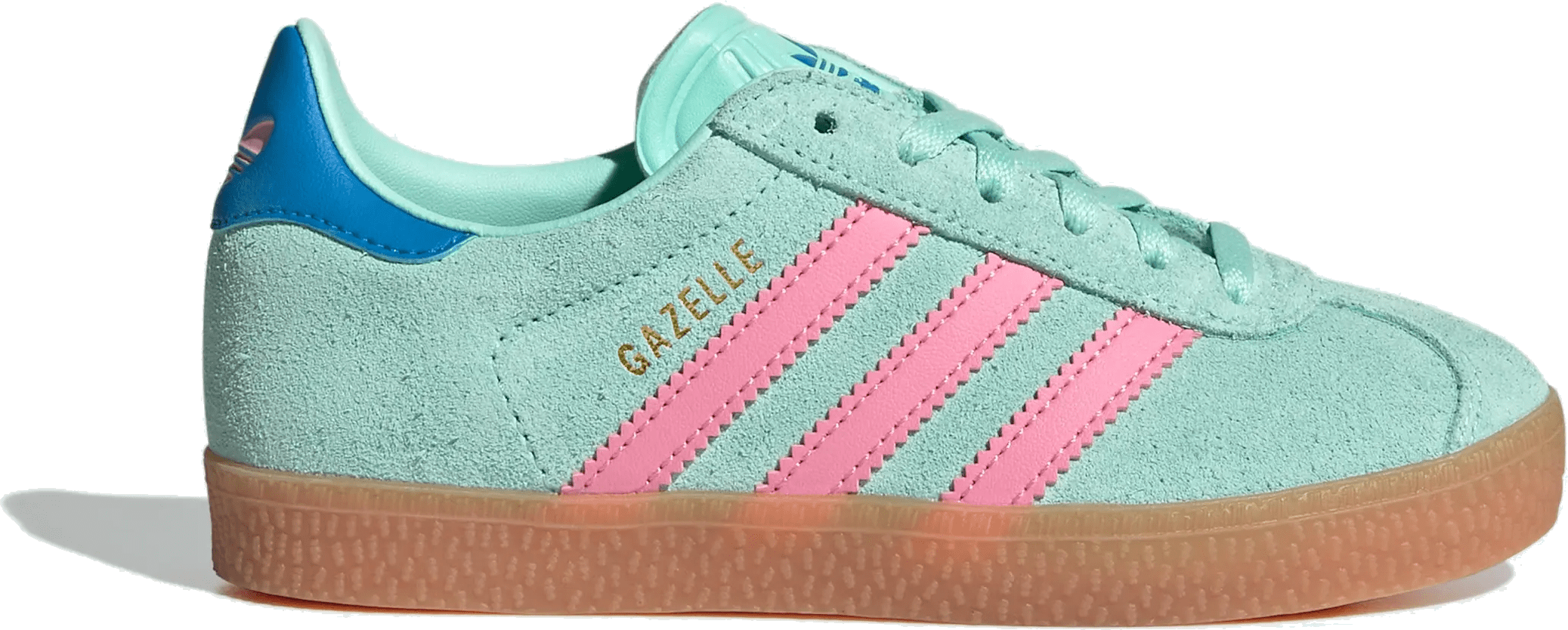 adidas Gazelle Clear Mint Bliss Pink Bright Blue (PS)