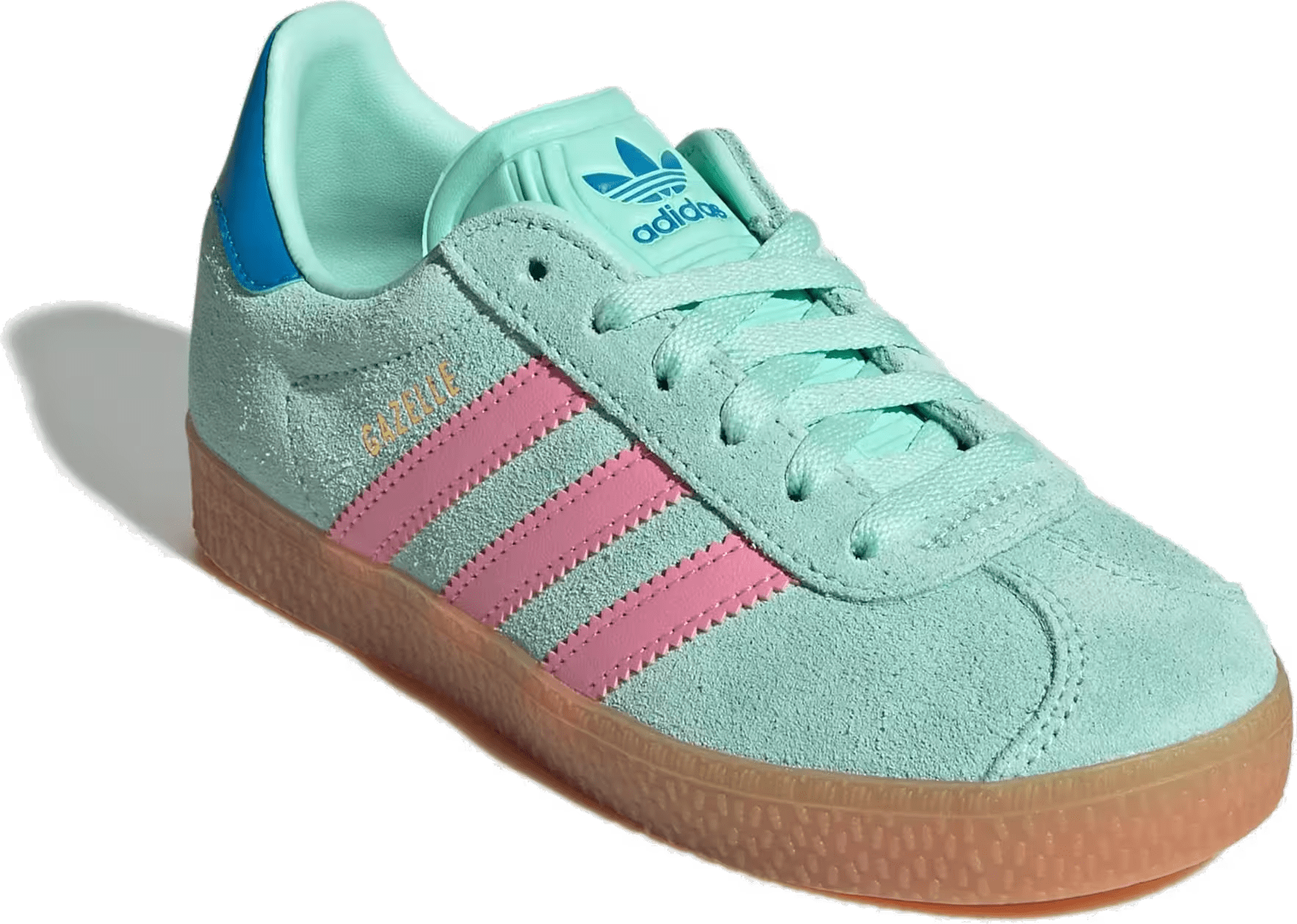 adidas Gazelle Clear Mint Bliss Pink Bright Blue (PS)