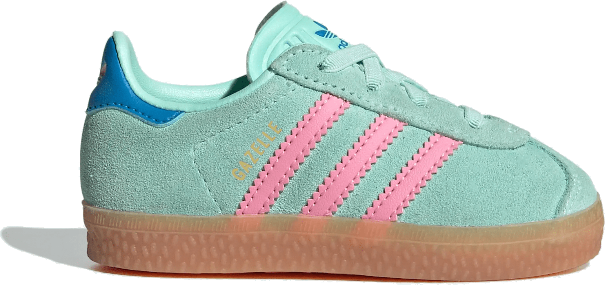 adidas Gazelle Comfort Closure Clear Mint Bliss Pink Bright Blue (TD)