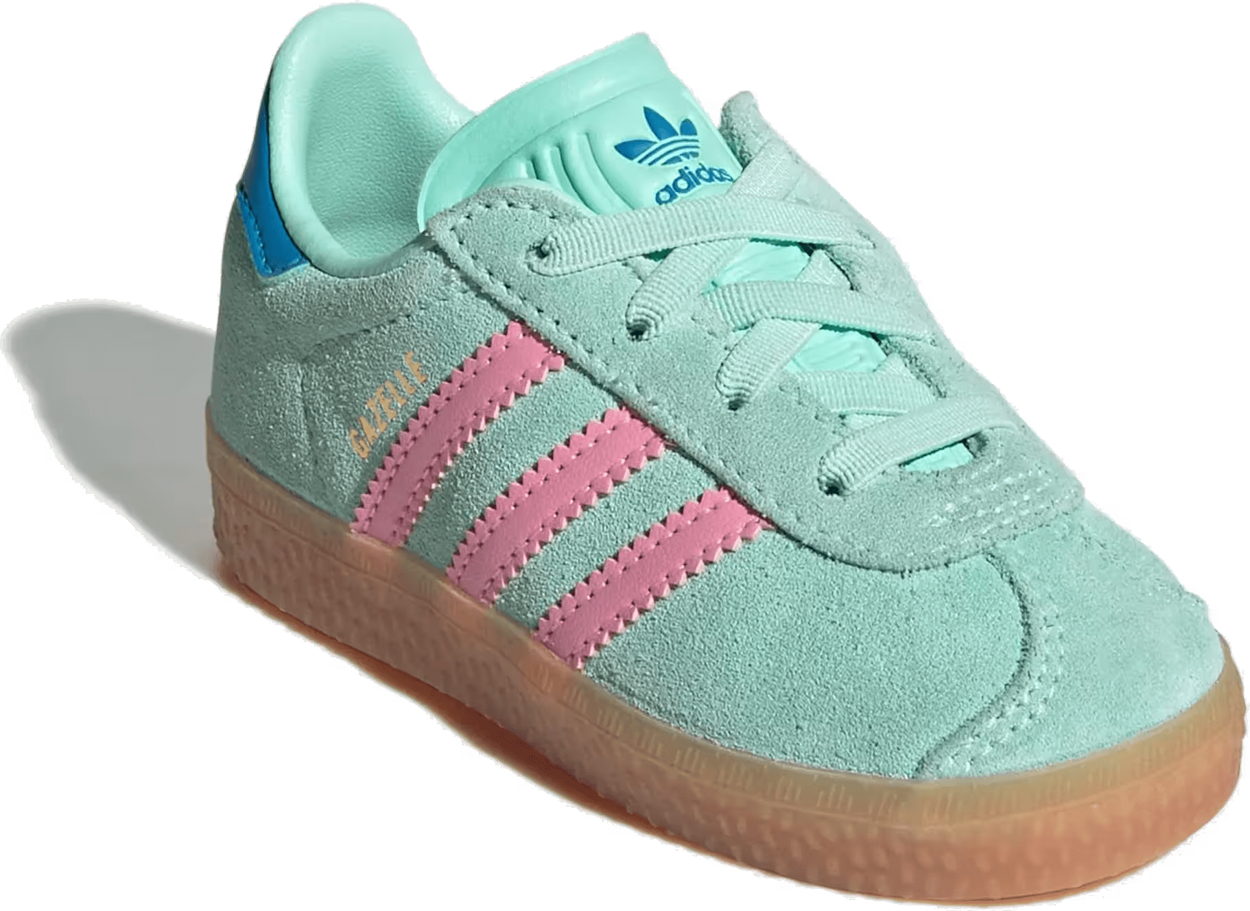 adidas Gazelle Comfort Closure Clear Mint Bliss Pink Bright Blue (TD)